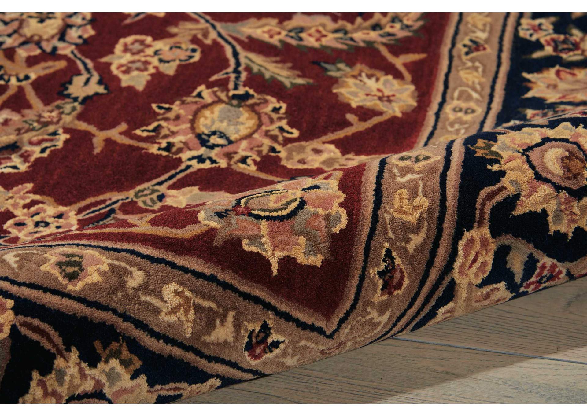 Nourison 2000 2002 Dark Red Multicolor 4'x6' Area Rug,Nourison