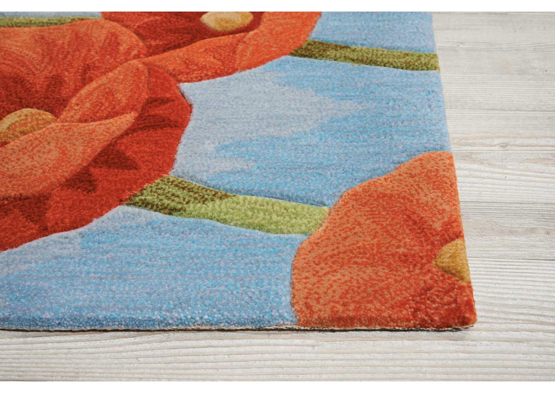 Nourison Contour 2'x4' Blue Area Rug,Nourison