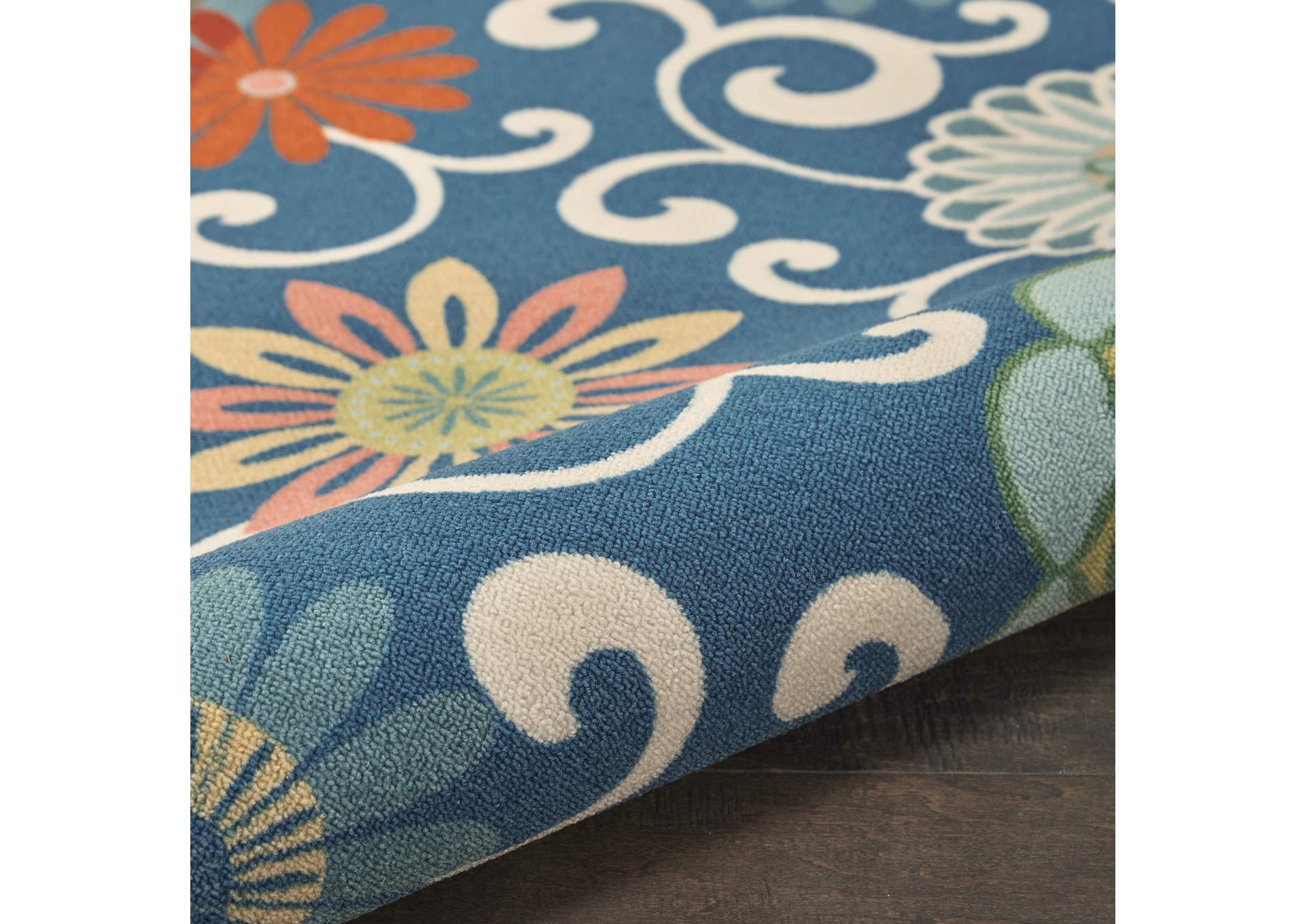 Waverly Wav01/Sun & Shade 8' Runner Area Rug,Nourison