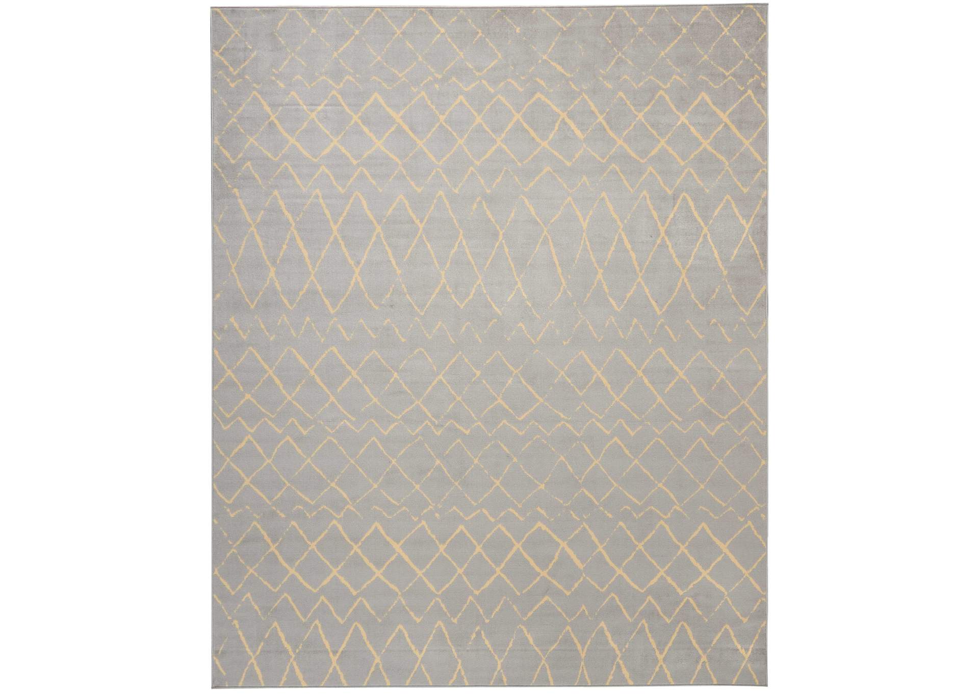 Nourison Grafix GRF04 Grey 8'x10' Large Rug,Nourison