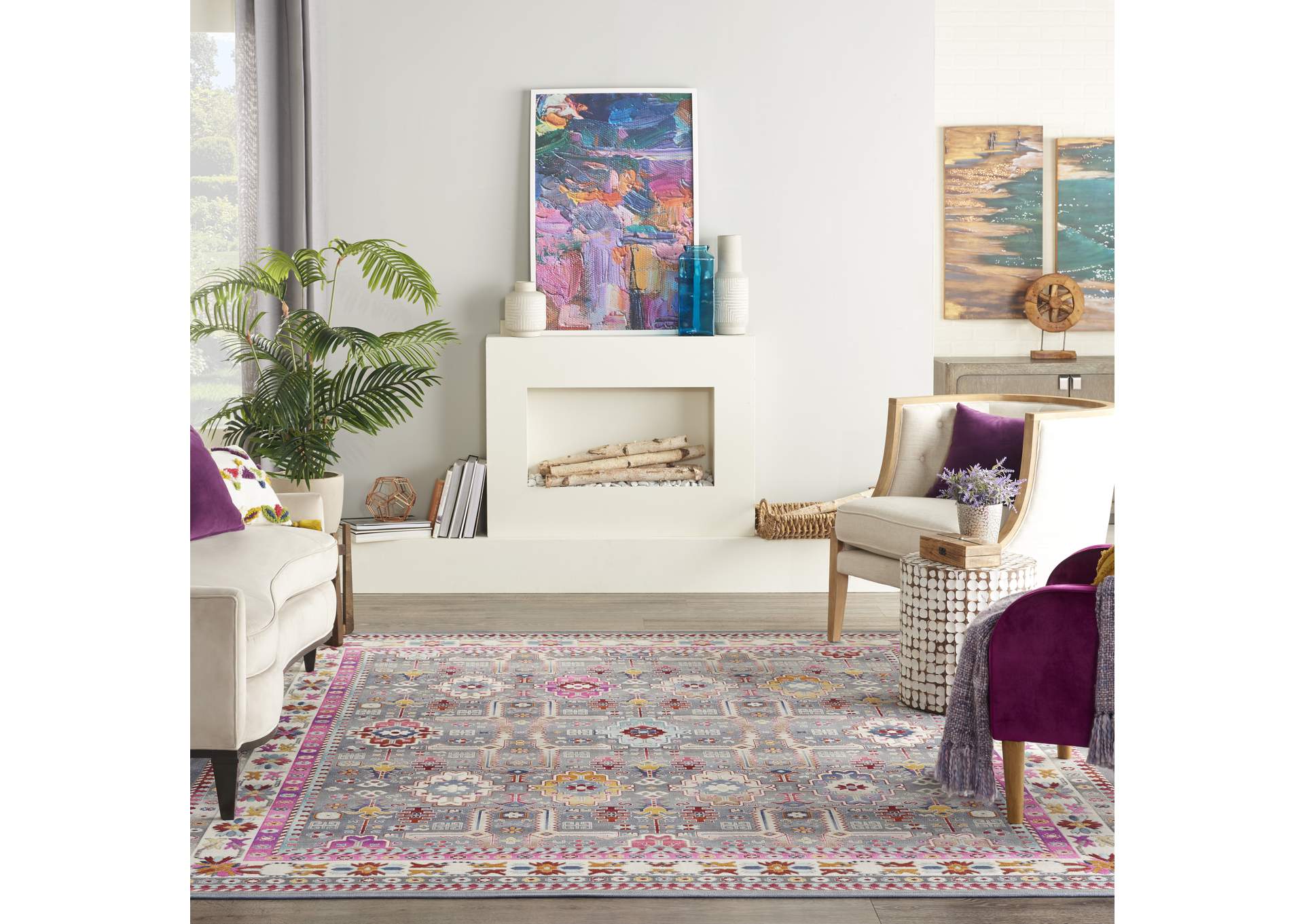 Nourison Vintage Kashan 9' x 12' Area Rug,Nourison