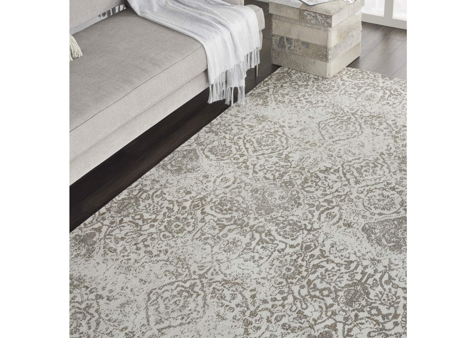 Nourison Damask 6'x9' Vintage Area Rug,Nourison