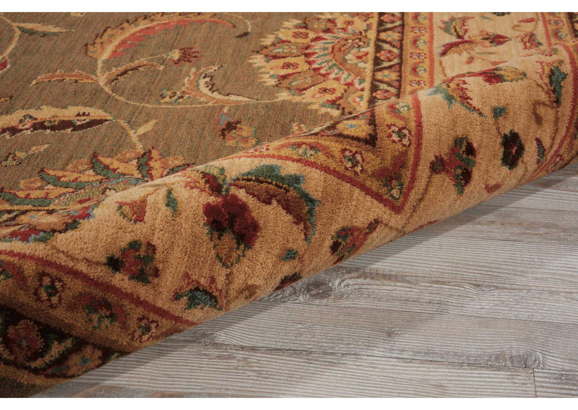 Nourison Living Treasures LI04 Green 5'x8' Area Rug,Nourison
