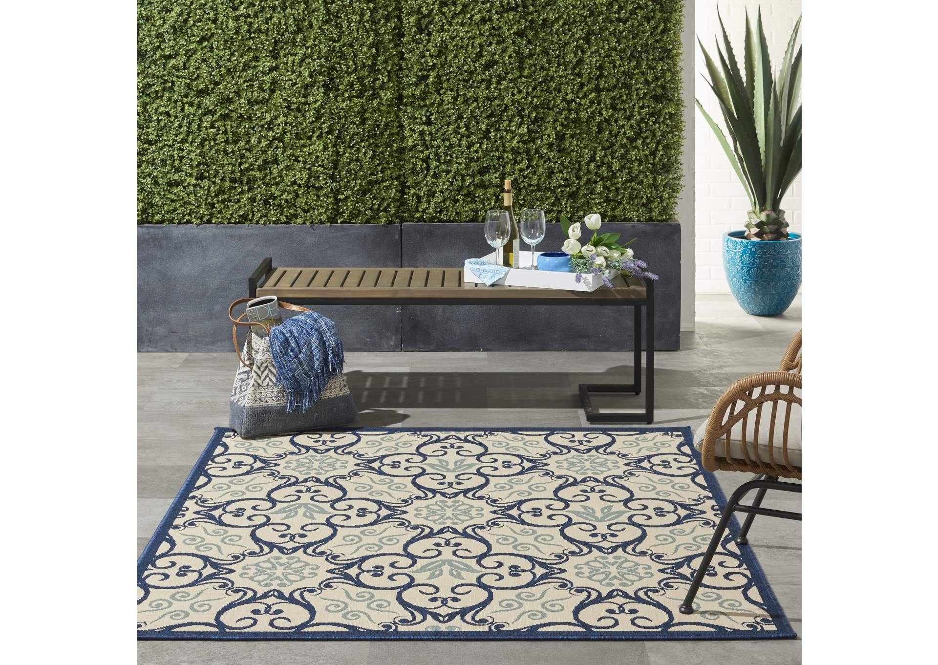 Nourison Caribbean 5' Square Area Rug,Nourison