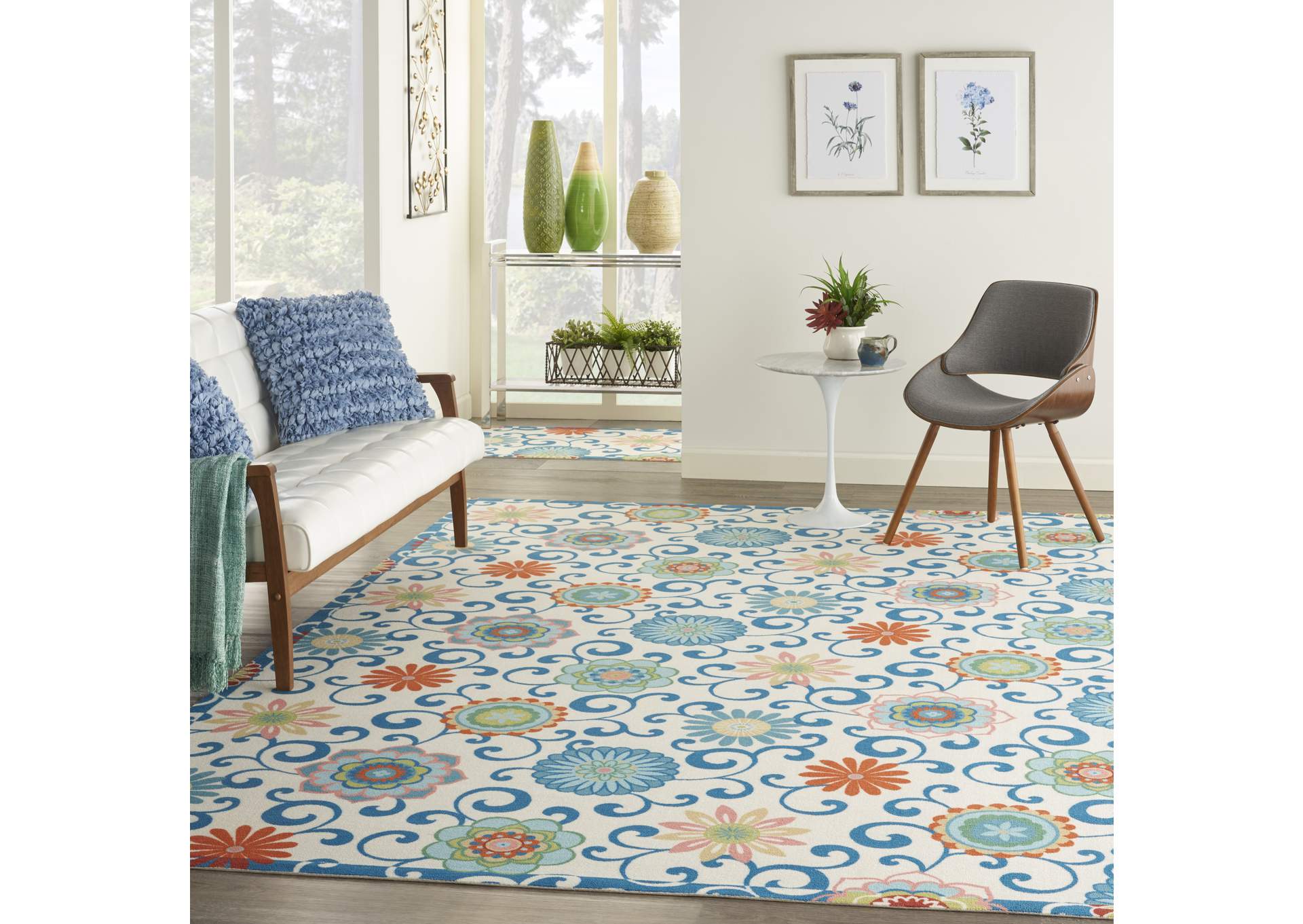 Waverly Wav01/Sun & Shade 8' x 11' Area Rug,Nourison