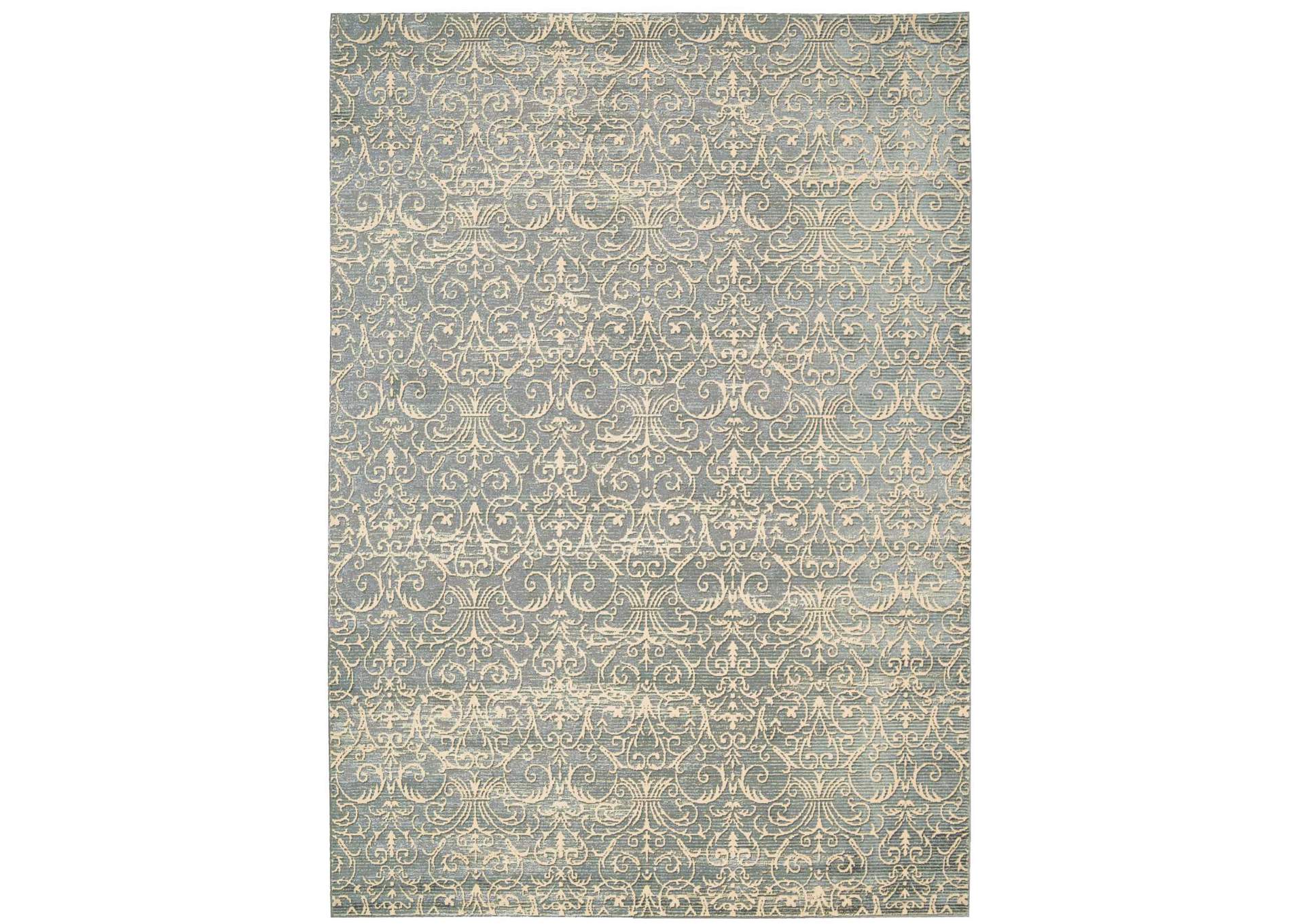 Nourison Luminance LUM05 Blue 4'x6' Area Rug,Nourison
