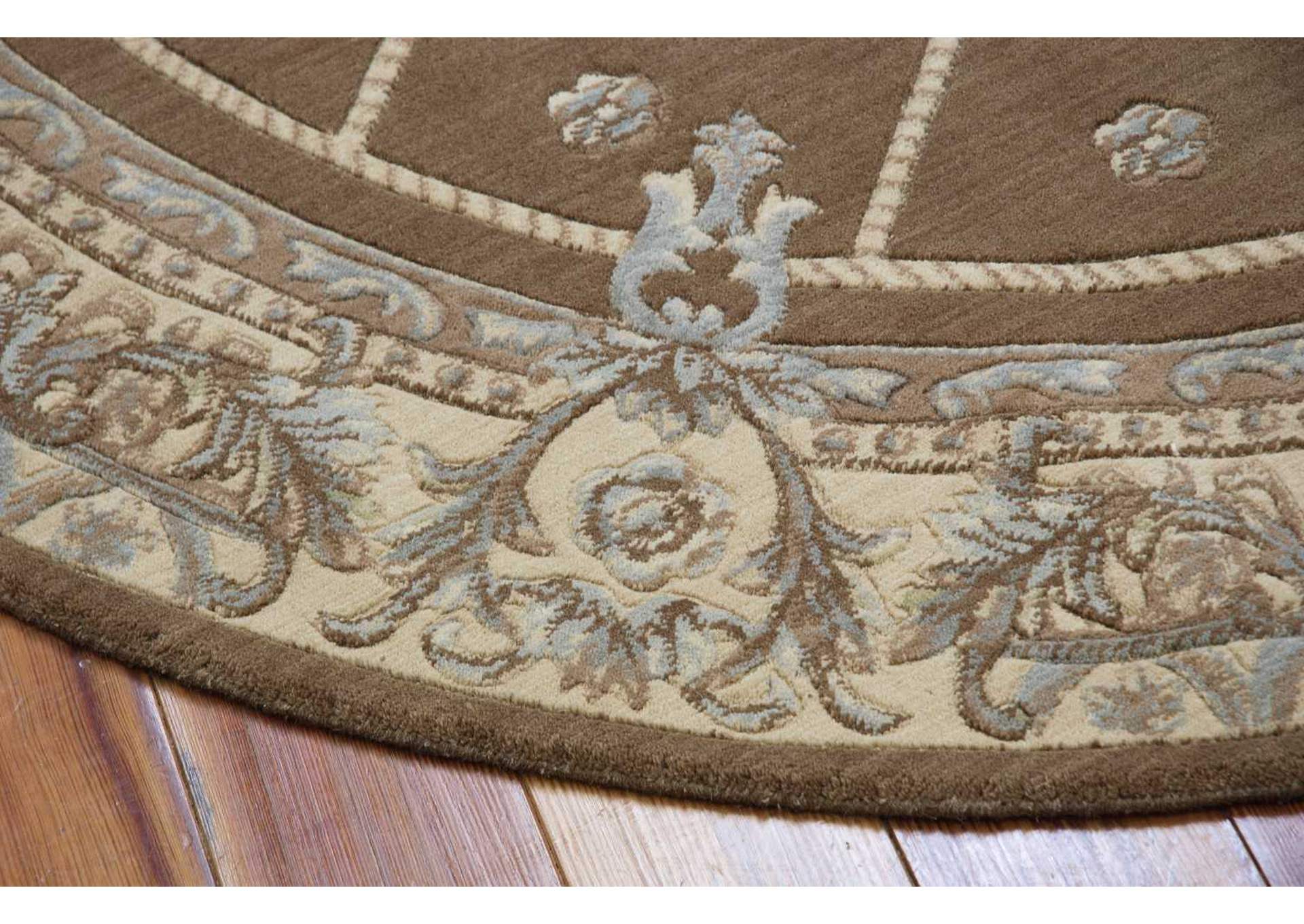 Nourison Ashton House AS03 Beige 8' Round Rug,Nourison