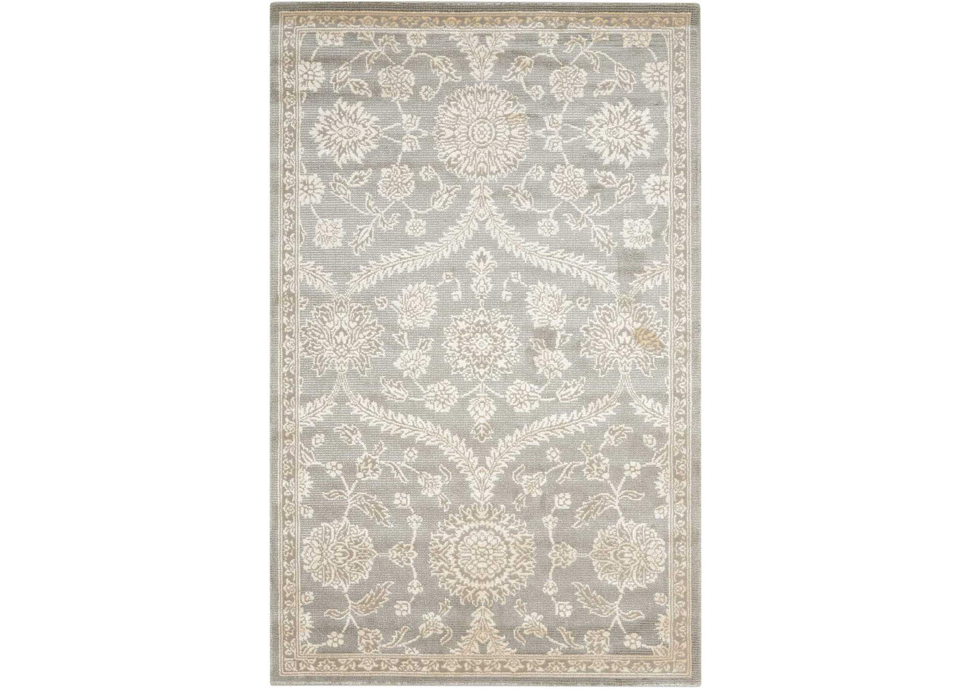 Nourison Luminance LUM04 Grey 4'x6' Area Rug,Nourison