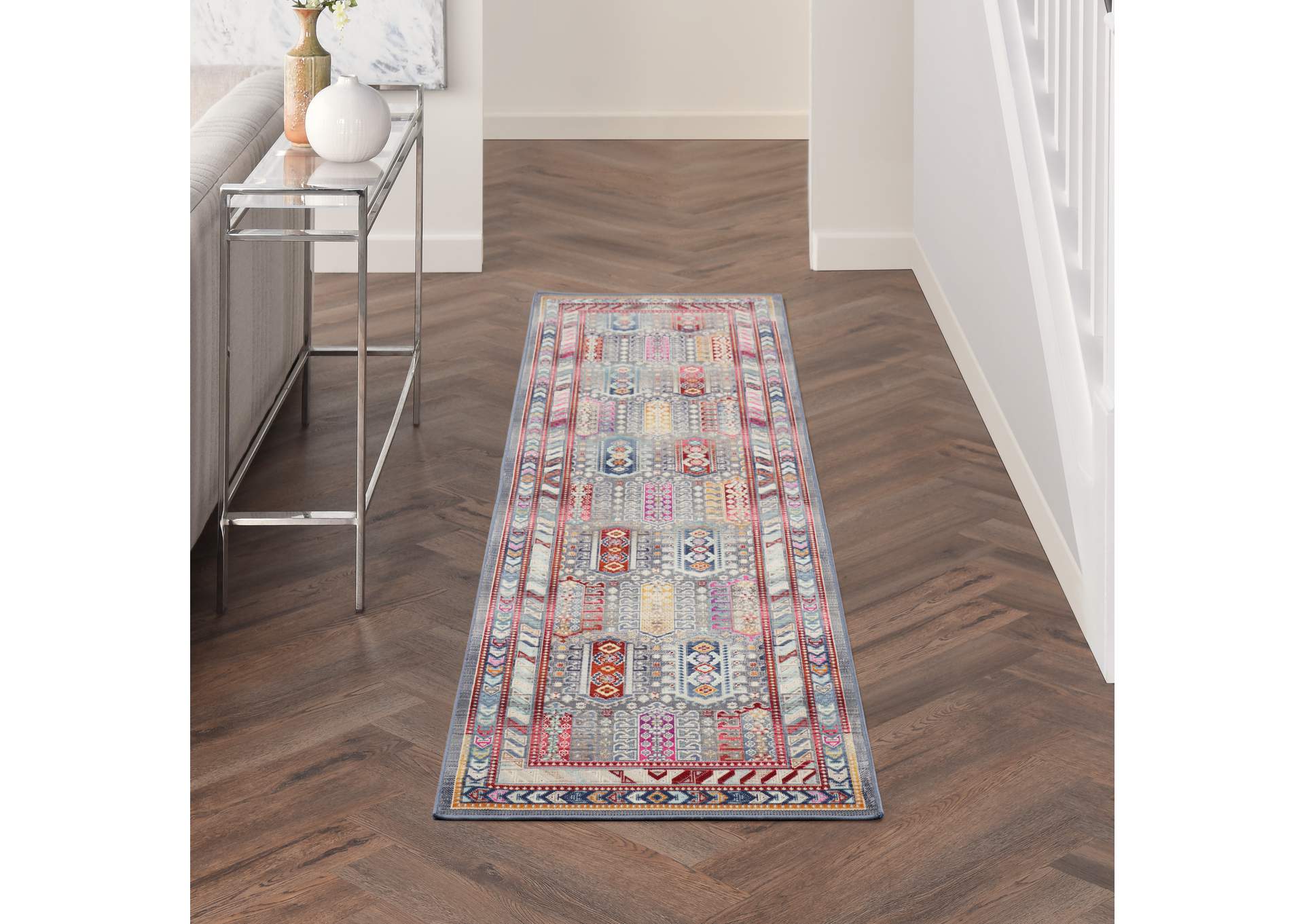 Nourison Vintage Kashan 6' Runner Area Rug,Nourison