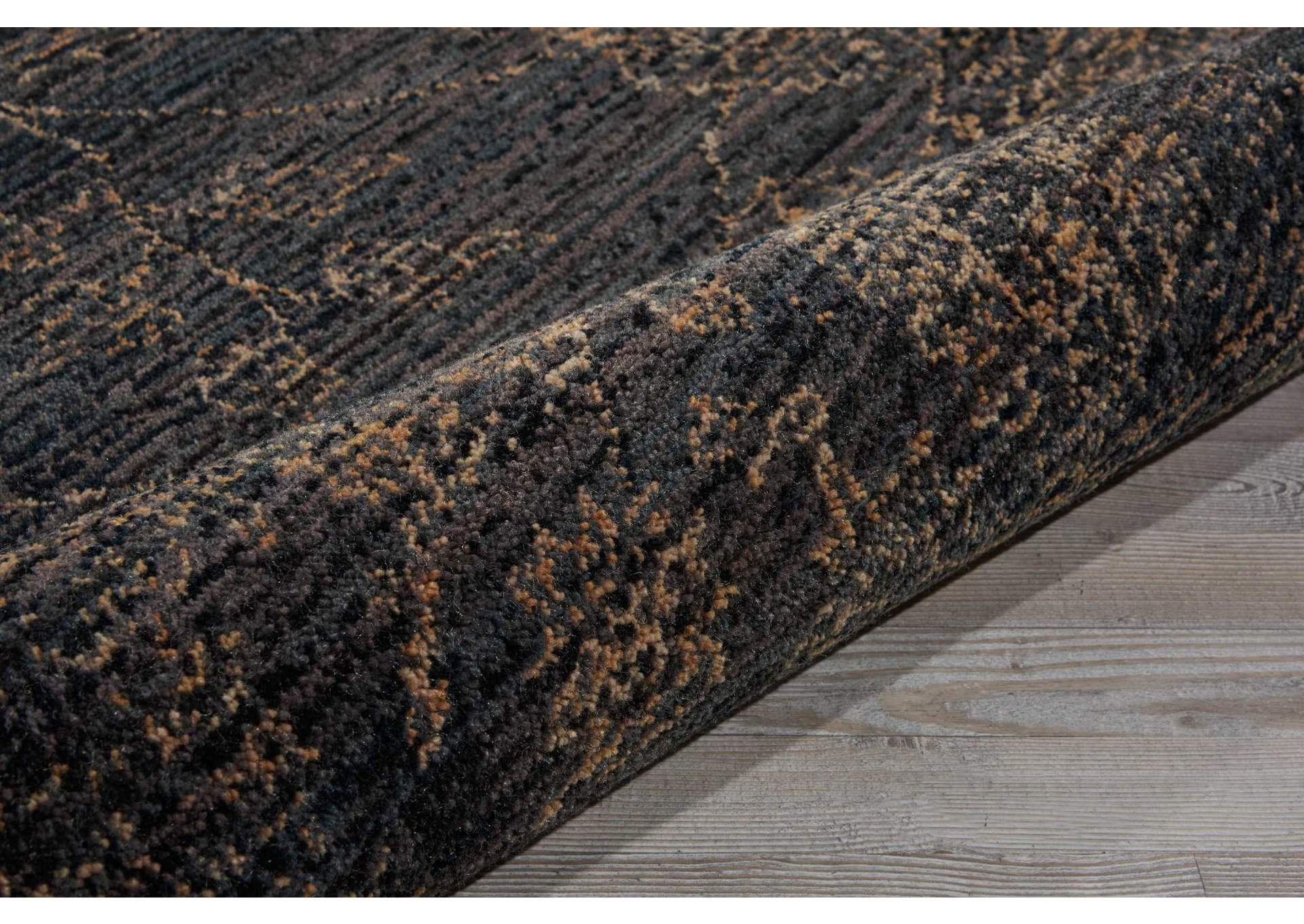 Nourison 2020 NR202 Charcoal 8' Round Area Rug,Nourison