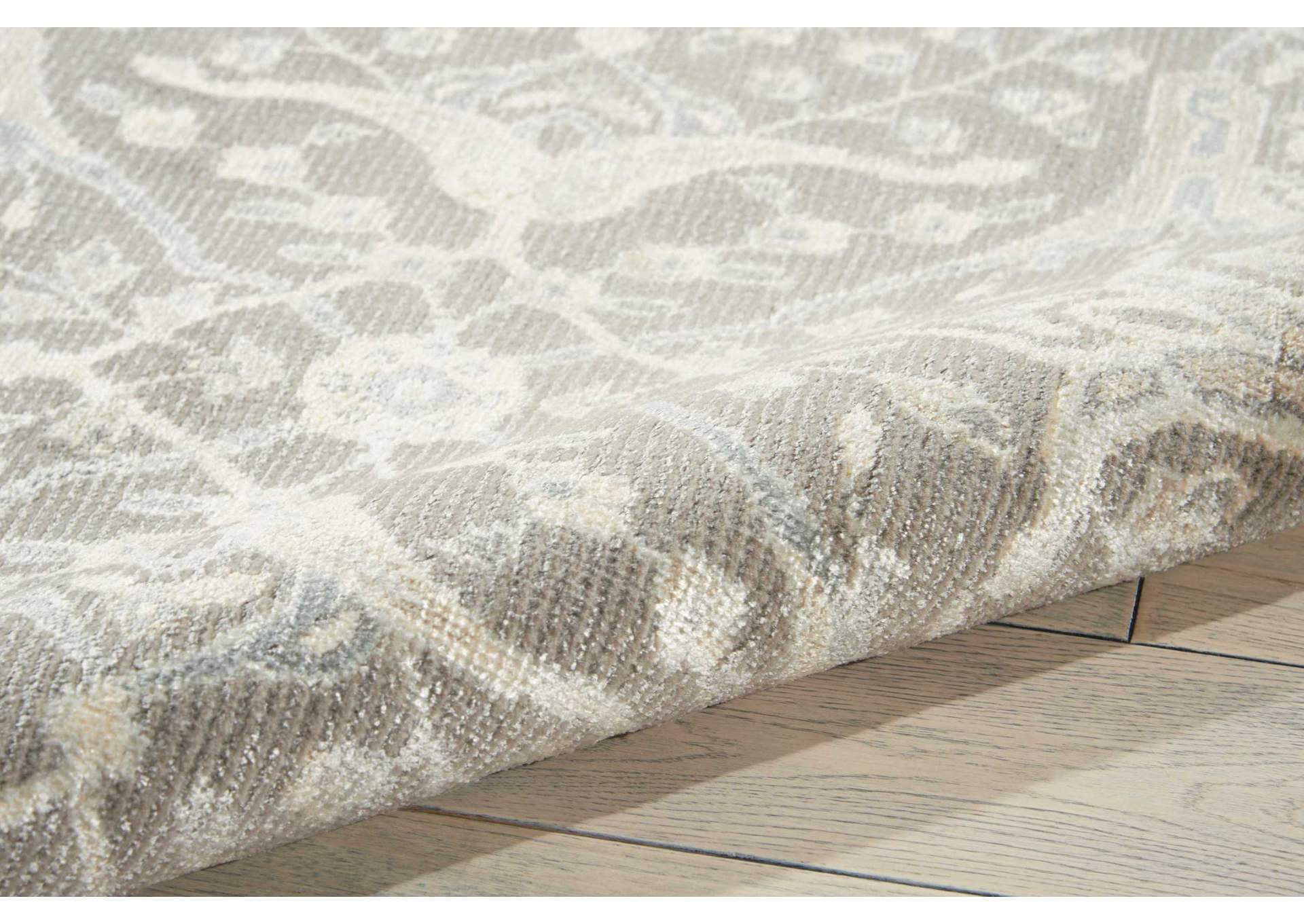 Nourison Luminance LUM08 Grey 4'x6' Area Rug,Nourison