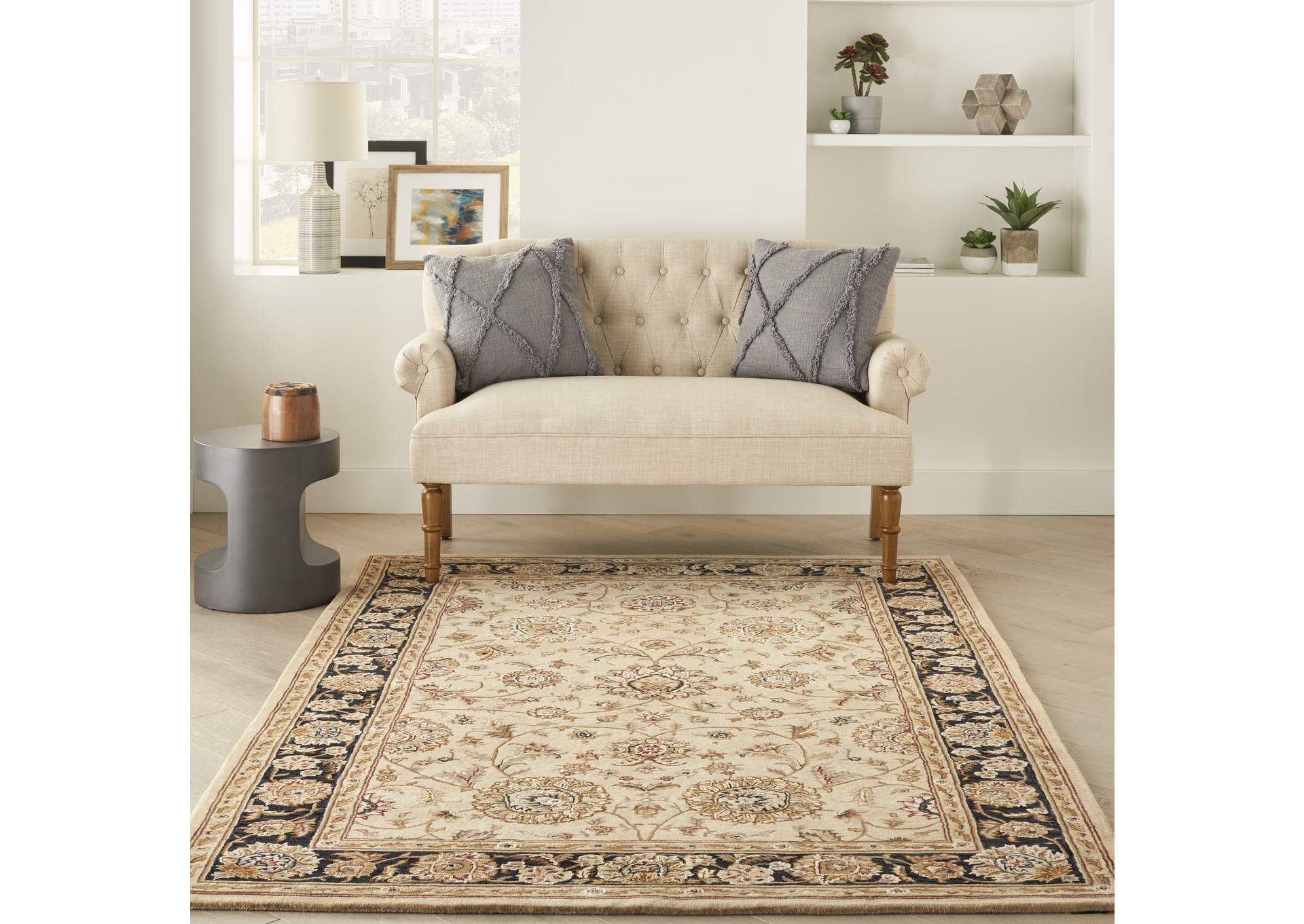 Nourison 2000 2207 Beige 6'x9' Area Rug,Nourison