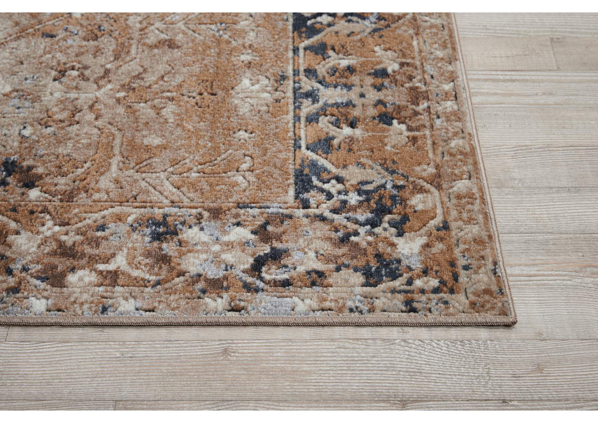 kathy ireland Home Malta MAI05 Beige 8' Runner Hallway Rug,Nourison