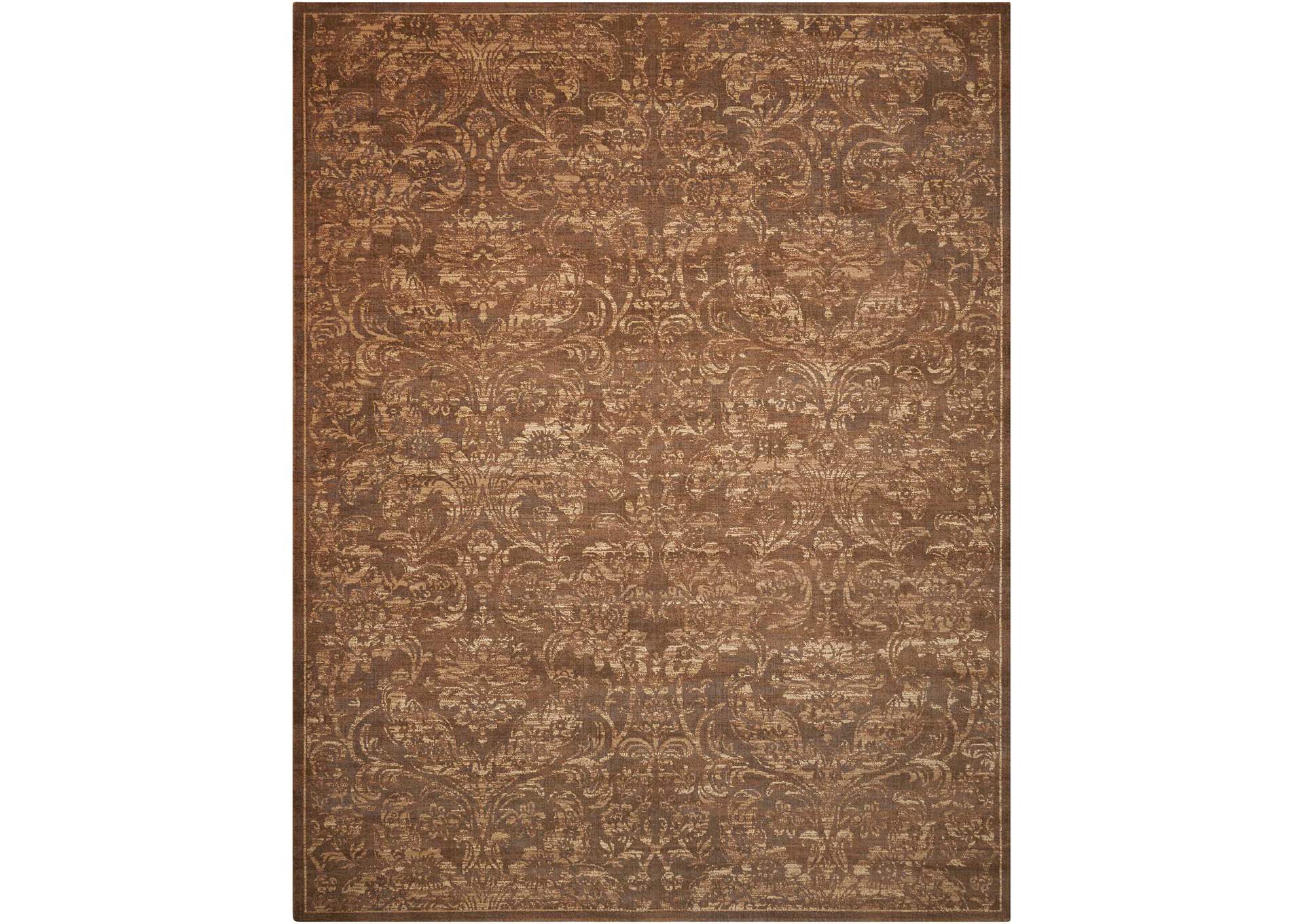 Nourison Silken Allure SLK19 Brown 8'x10' Rug,Nourison