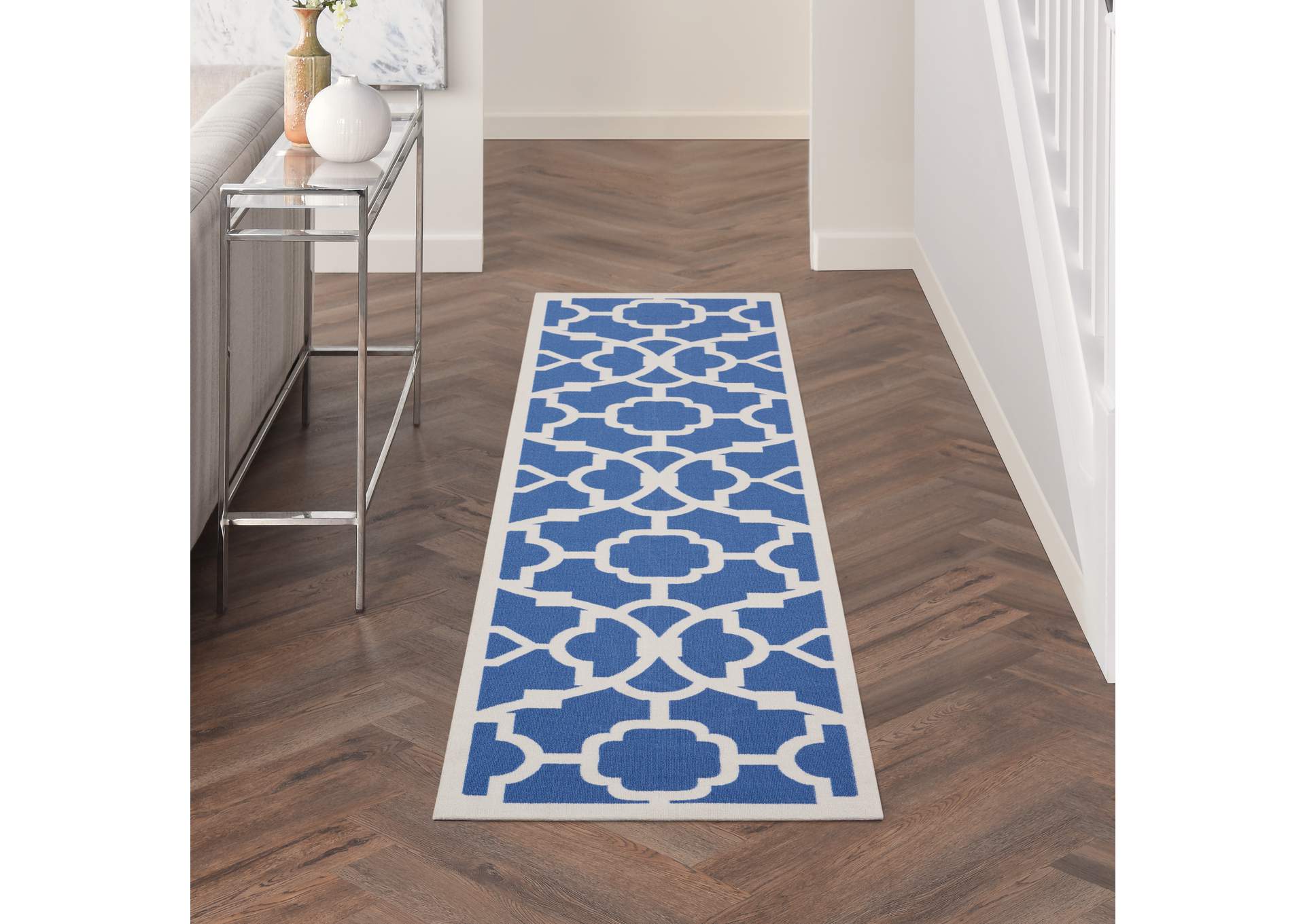 Nourison Wav01/Sun & Shade 8' Runner Area Rug,Nourison