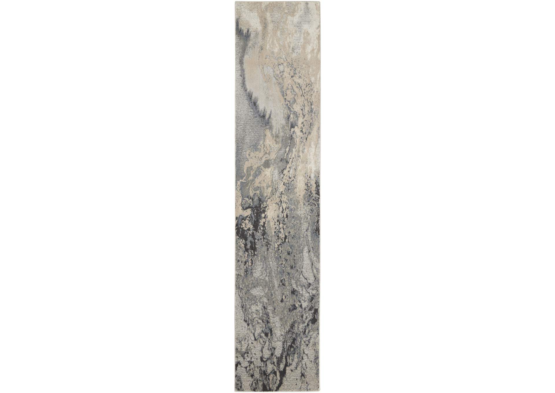 Nourison Maxell MAE08 Grey 4'x6' Area Rug,Nourison