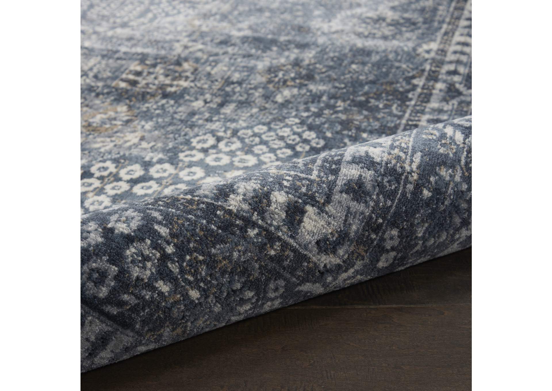 kathy ireland Home Malta MAI01 Dark Blue 8'x11' Rug,Nourison