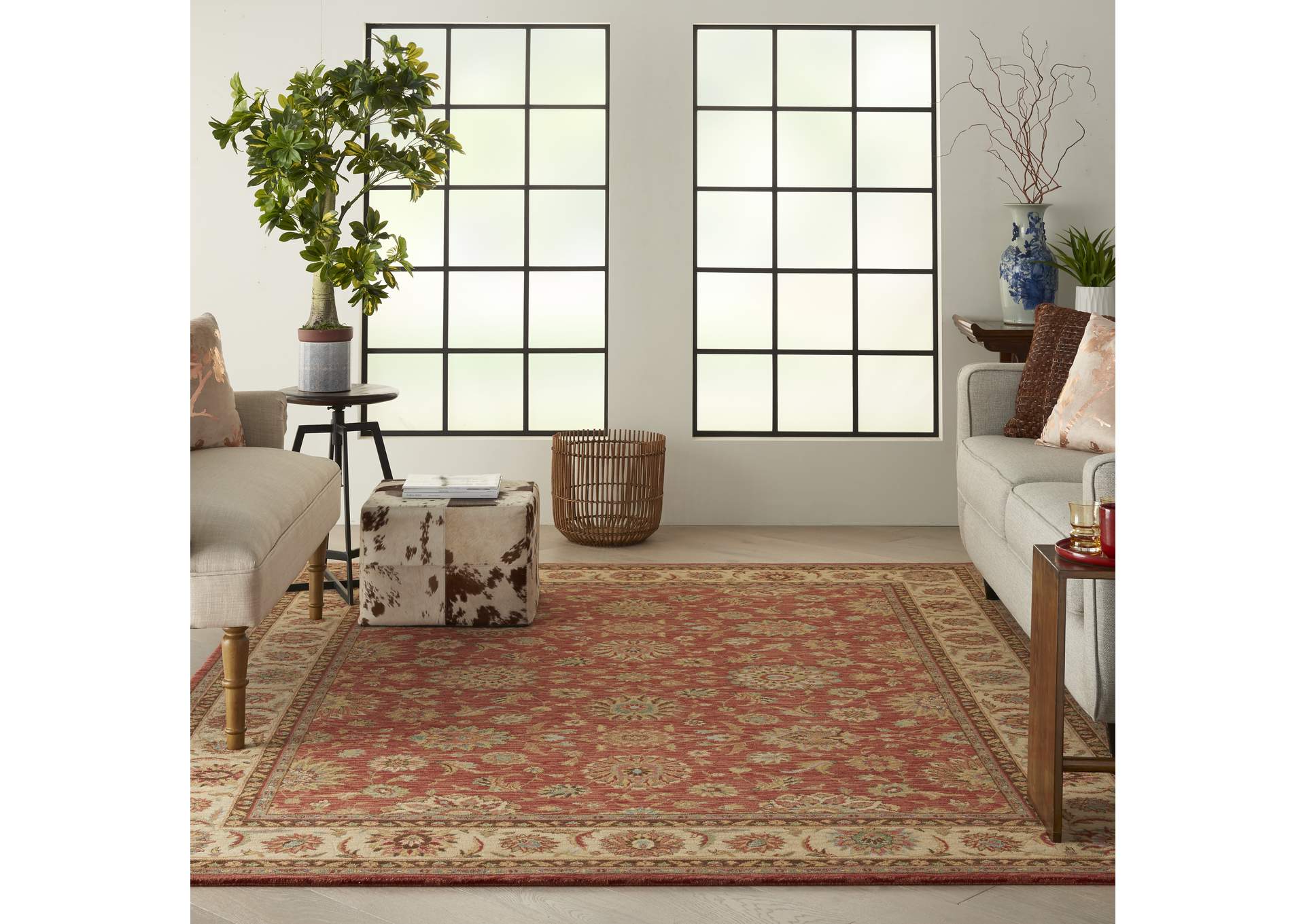Nourison Living Treasures LI05 Brown 8'x11' Rug,Nourison