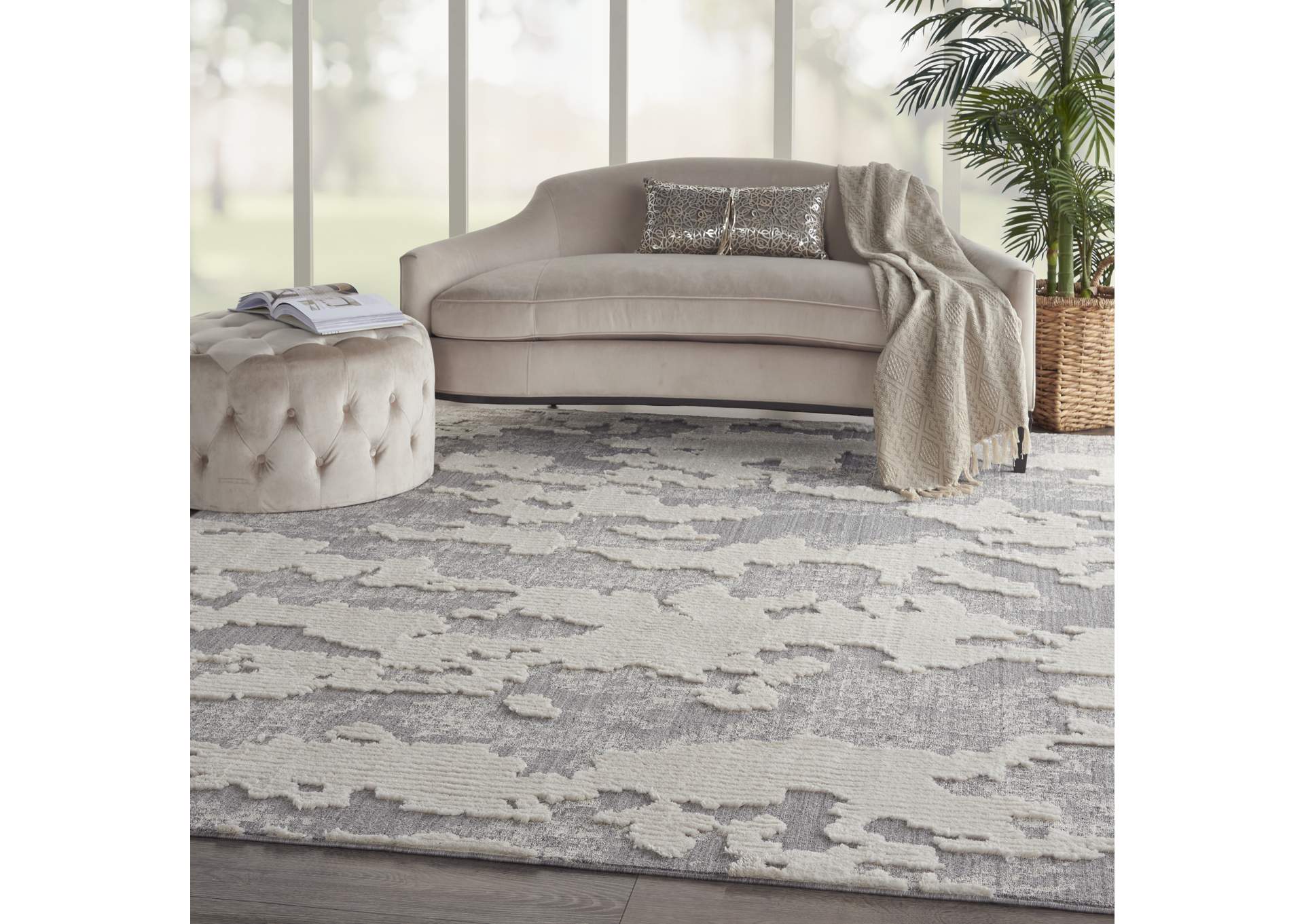 Nourison Zermatt 8' x 10' Ivory Neutral Area Rug,Nourison
