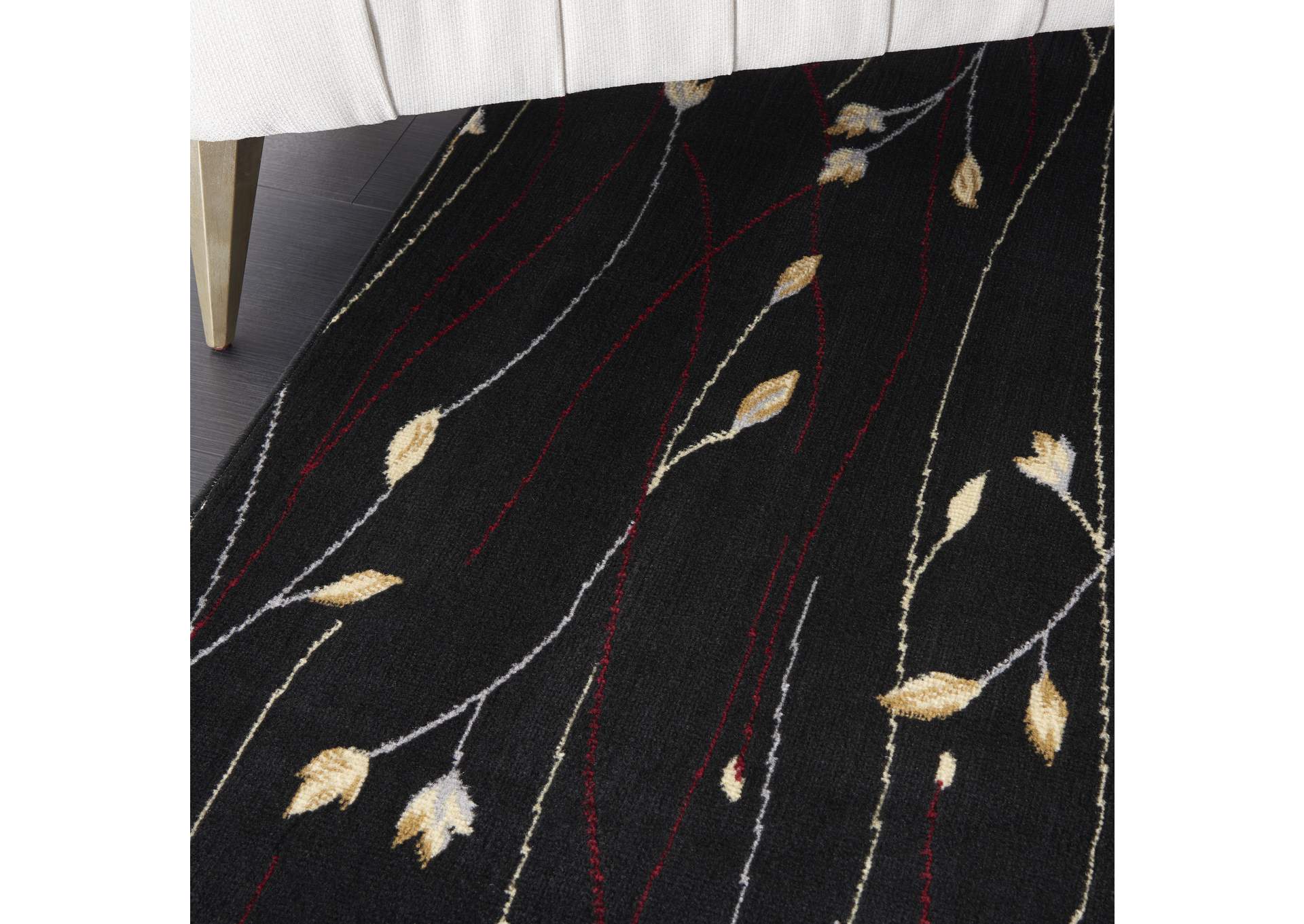 Nourison Grafix GRF15 Black 8'x10' Large Rug,Nourison