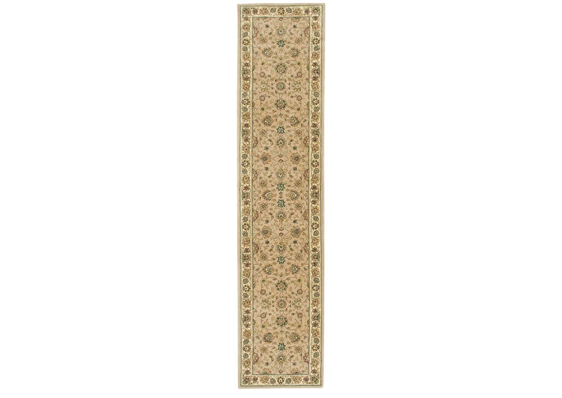 Nourison 2000 2071 Camel 12' Runner Area Rug,Nourison