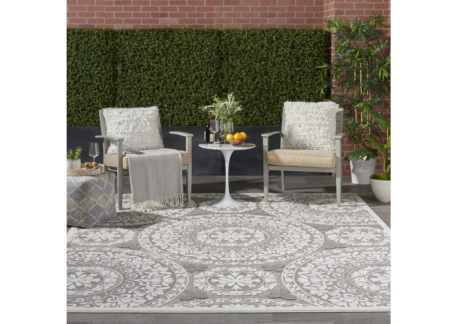Nourison Key Largo 9'x12' Taupe Area Rug,Nourison