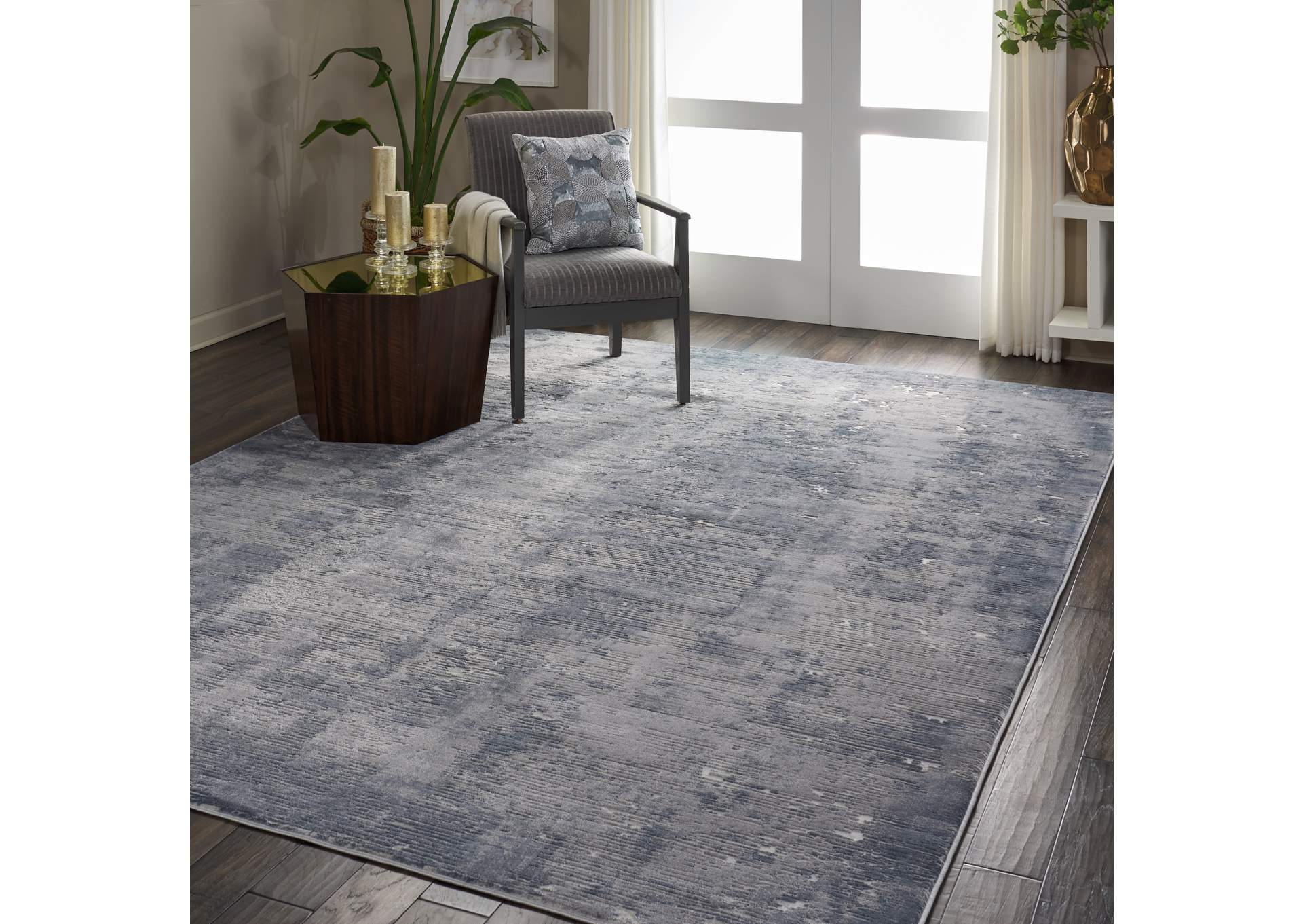 Nourison Rustic Textures RUS05 Grey 9'x13' Oversized Rug,Nourison