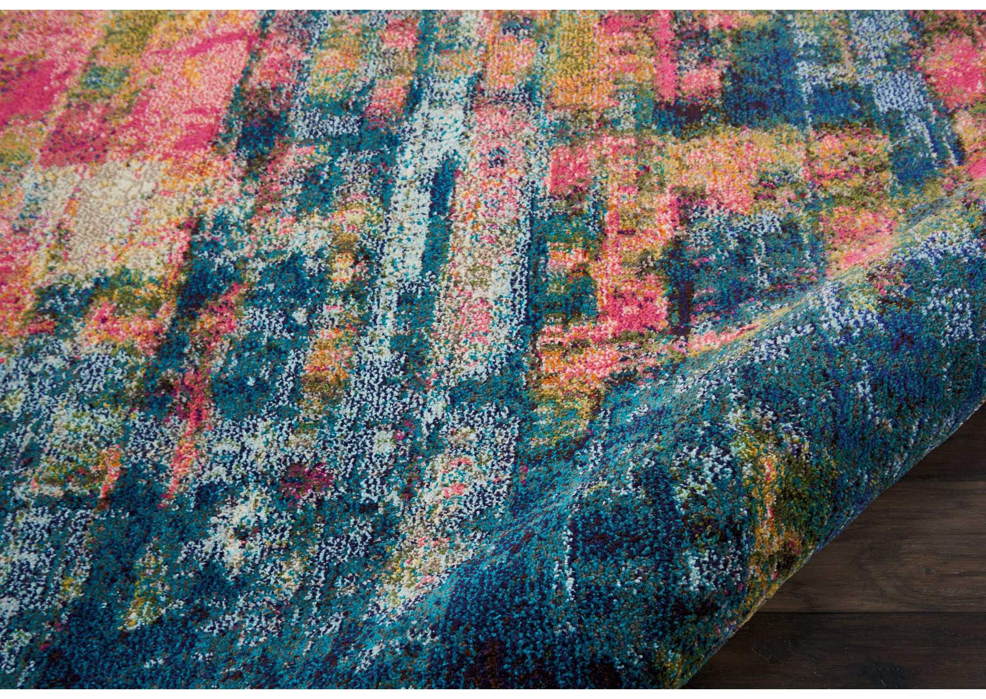 Nourison Celestial CES09 Blue Multicolor 8'x11' Oversized Rug,Nourison