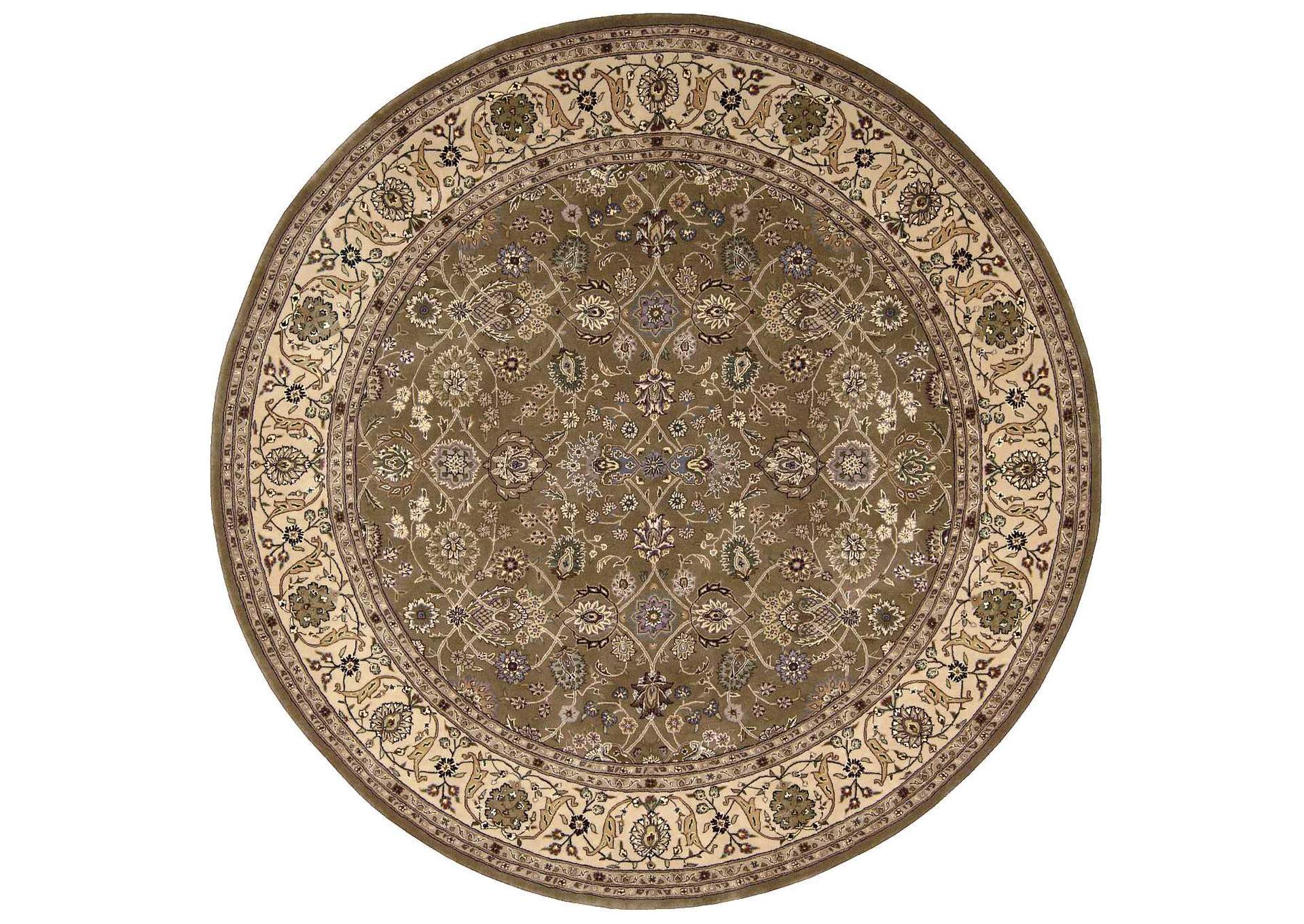 Nourison 2000 2091 Mushroom 8' Round Area Rug,Nourison