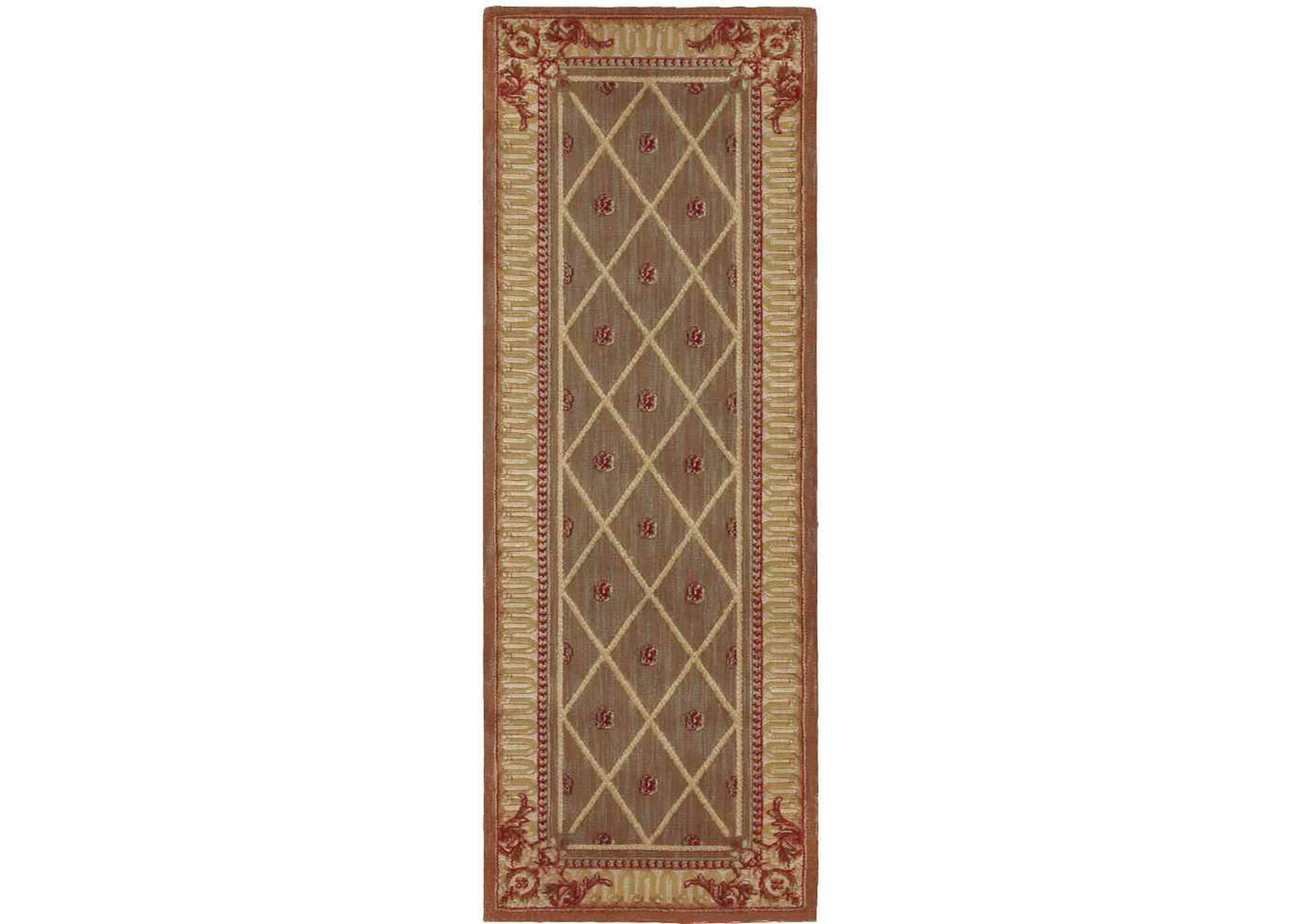 Nourison Ashton House AS03 6' Runner Hallway Rug,Nourison