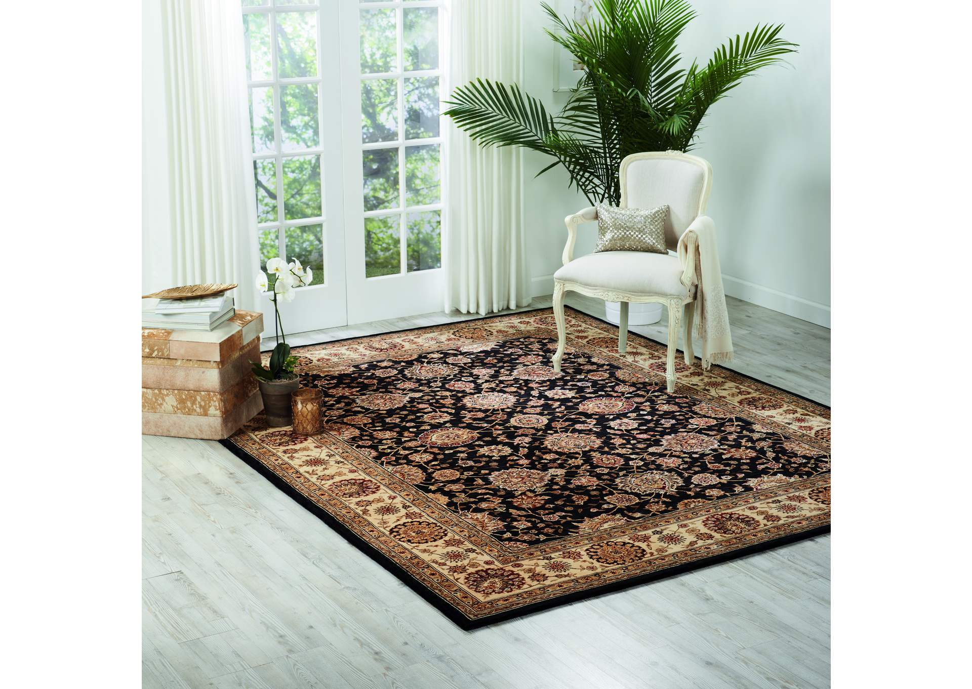 Nourison 2000 2204 Navy Blue 8'x10' Area Rug,Nourison