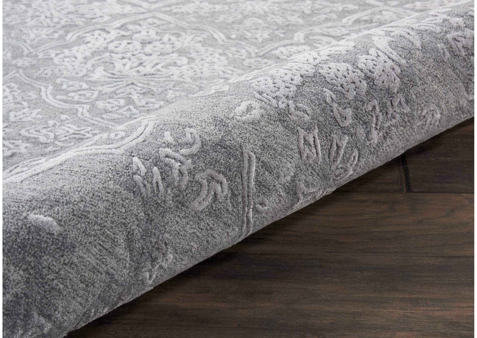 Nourison Opaline OPA14 Grey 6'x8' Area Rug,Nourison