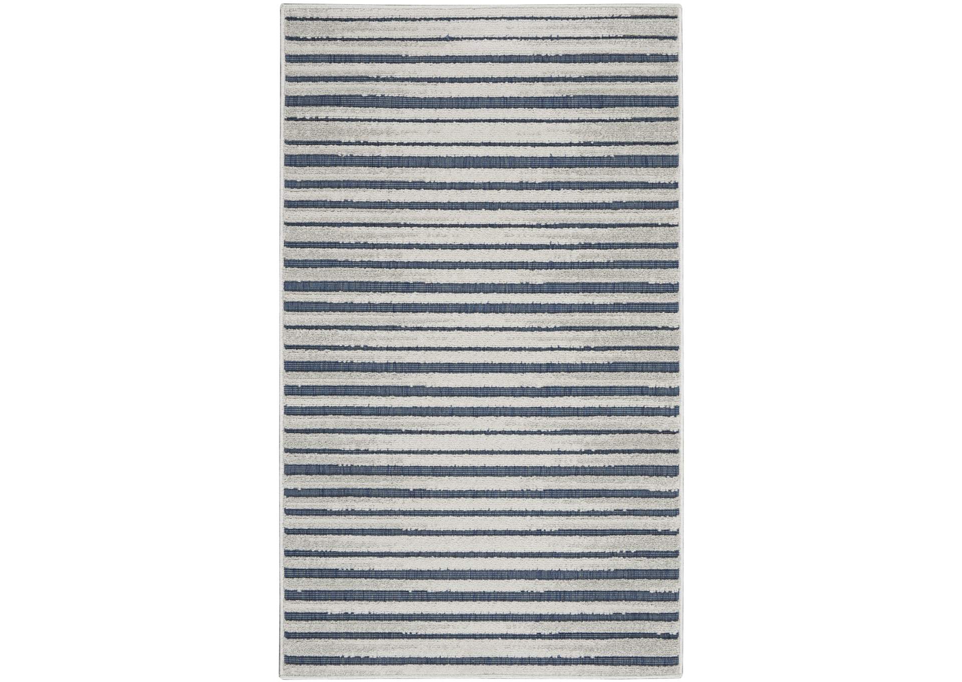 Nourison Key Largo 2'x4' Blue Area Rug,Nourison