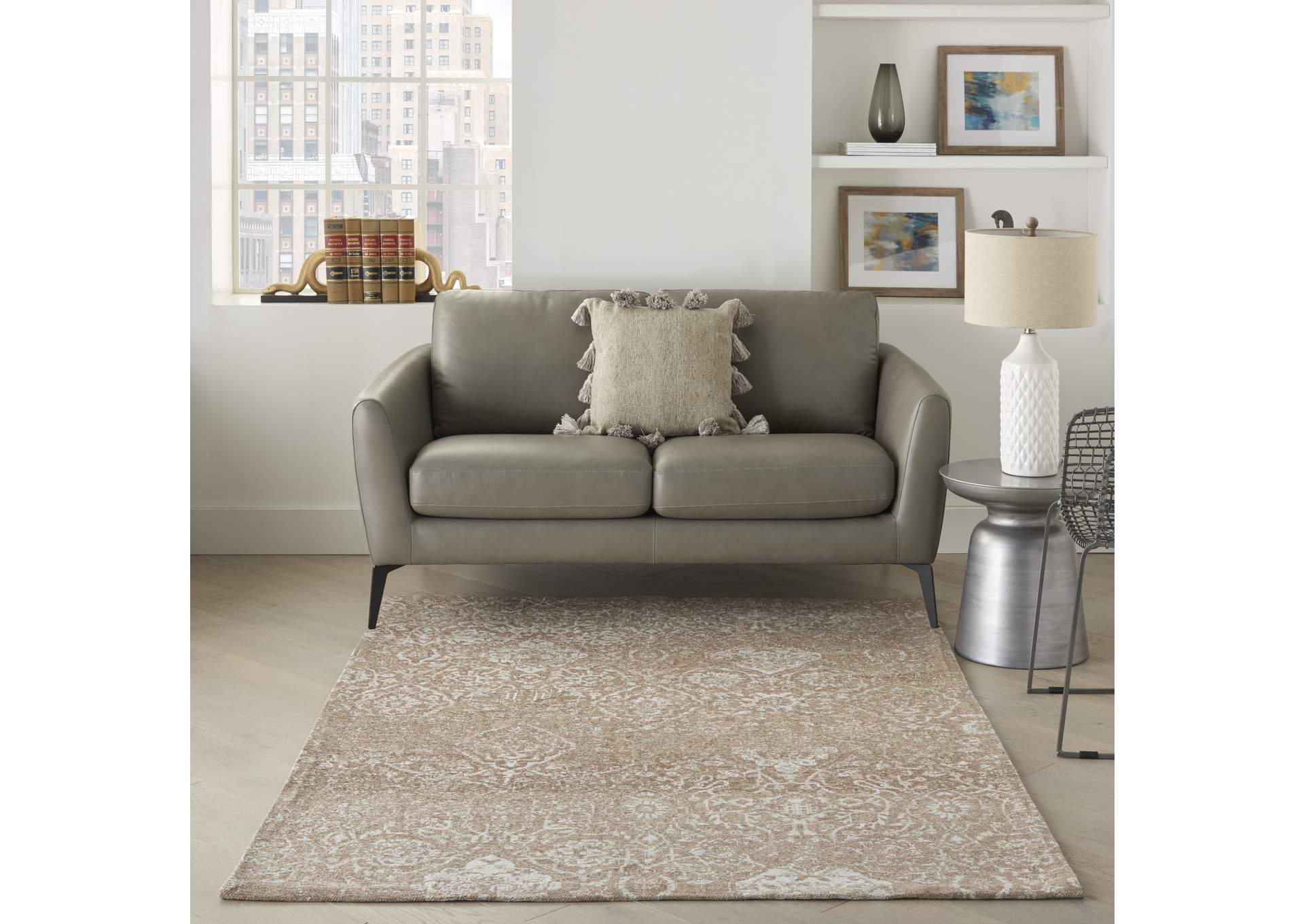Nourison Damask 4' x 6' Area Rug,Nourison