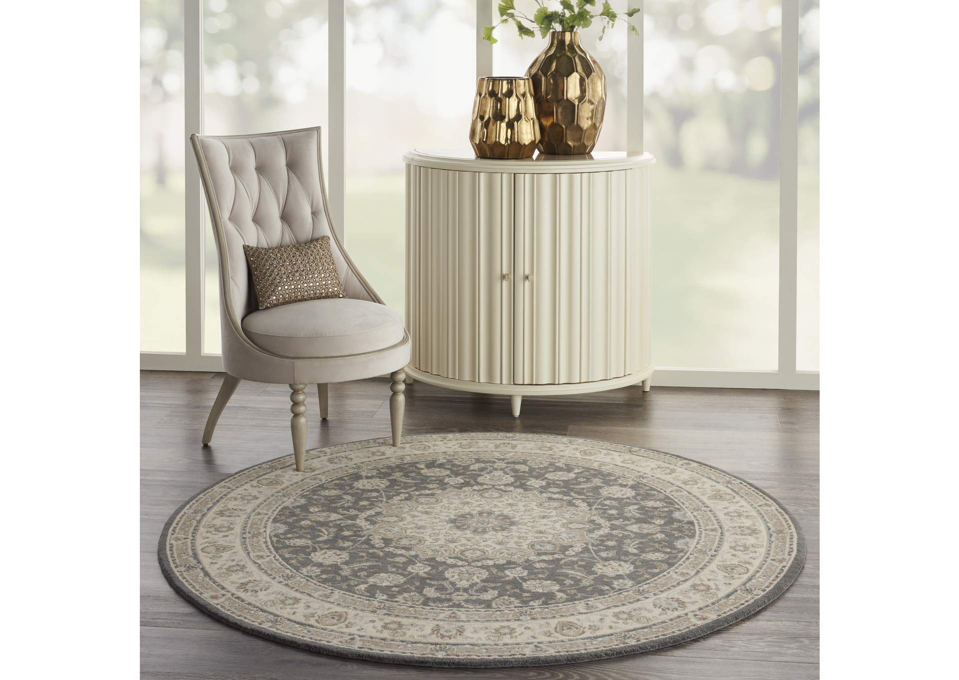 Nourison Living Treasures 6' Round Area Rug,Nourison
