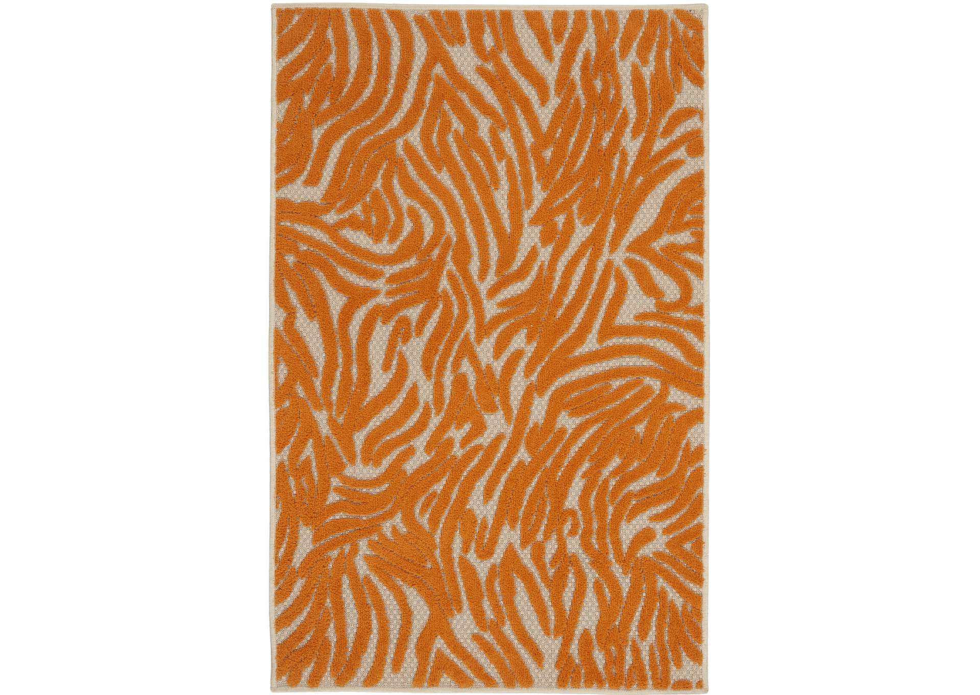 Nourison Aloha ALH04 Orange 4'x6' Indoor-outdoor Area Rug,Nourison