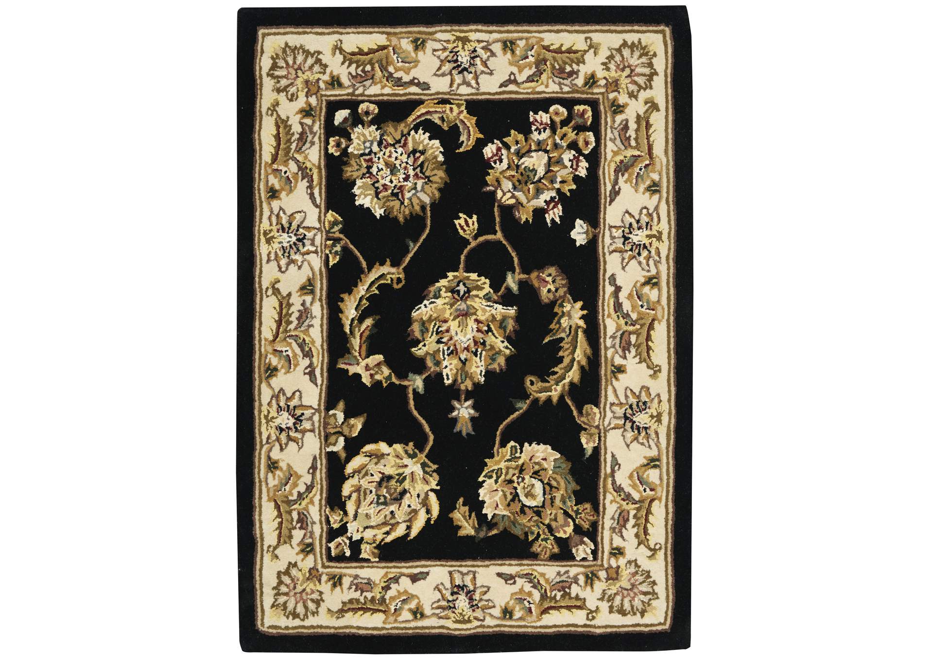 Nourison 2000 2'x3' Accent Size Black Area Rug,Nourison