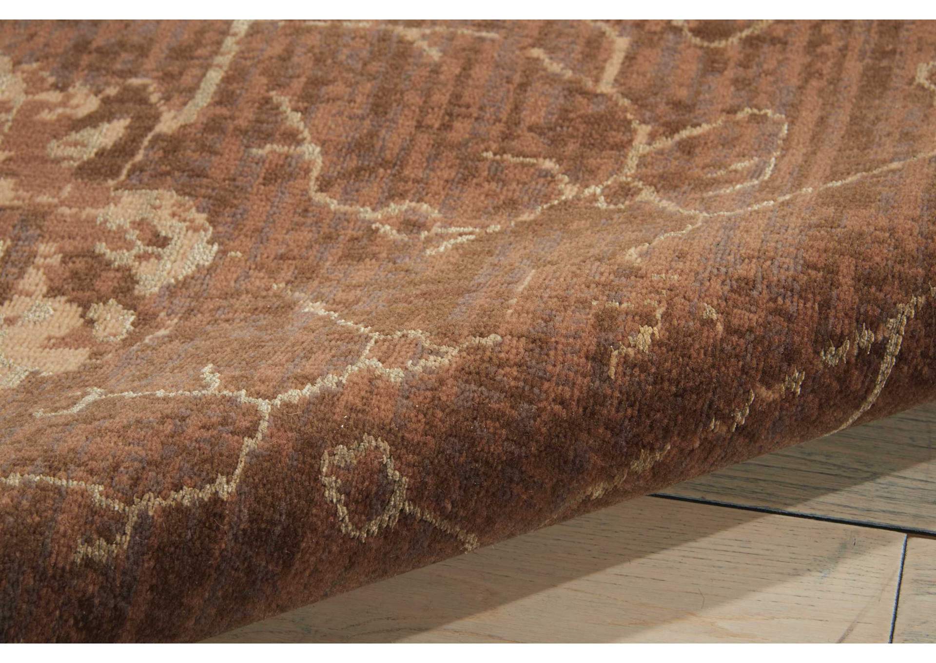 Nourison Silken Allure SLK08 Brown 5'x8' Area Rug,Nourison