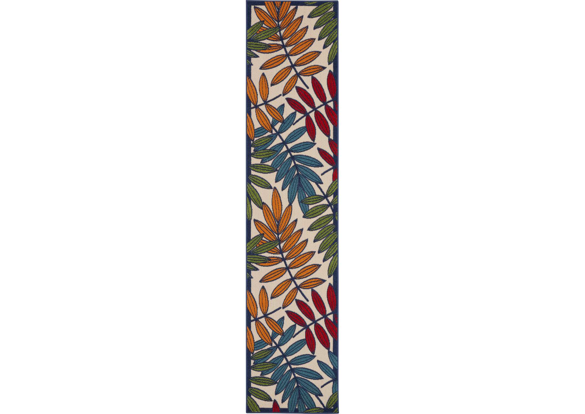 Nourison Aloha ALH18 Multicolor 10'xRunner Indoor-outdoor Rug,Nourison