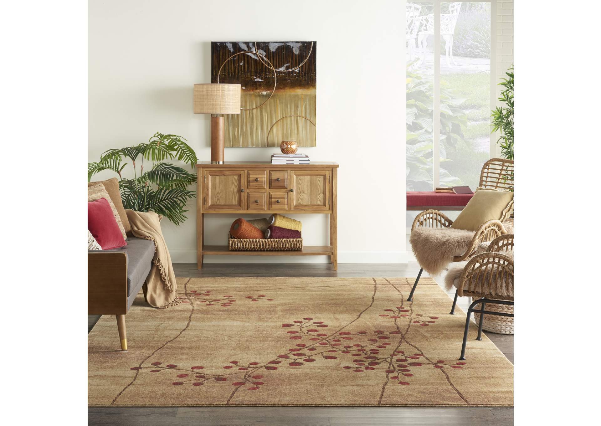 Nourison Somerset ST74 Brown 7'x10' Area Rug,Nourison