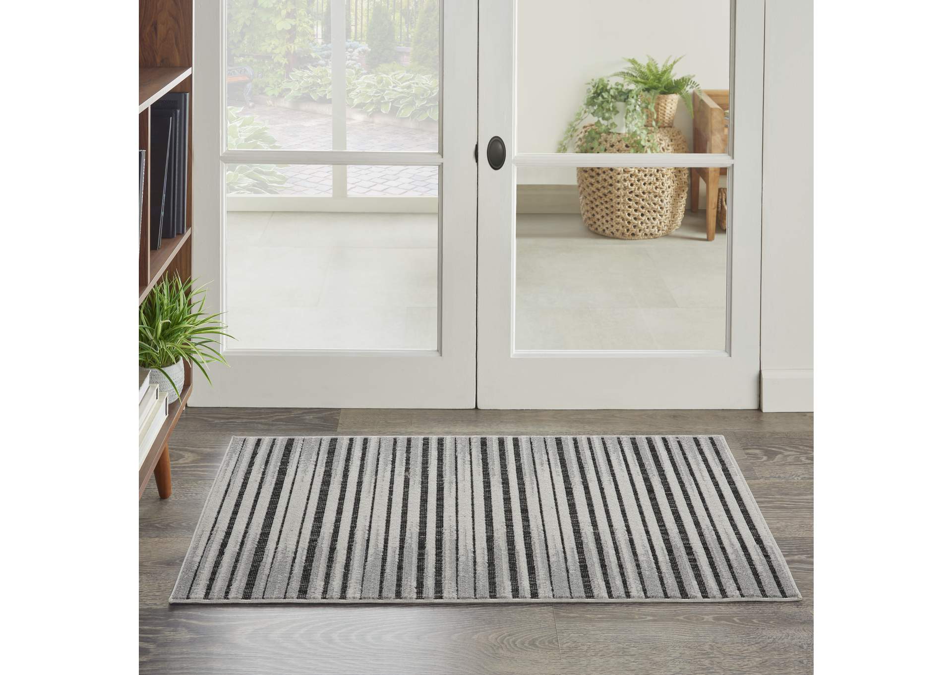 Nourison Key Largo 2'x4' Dark Grey Area Rug,Nourison