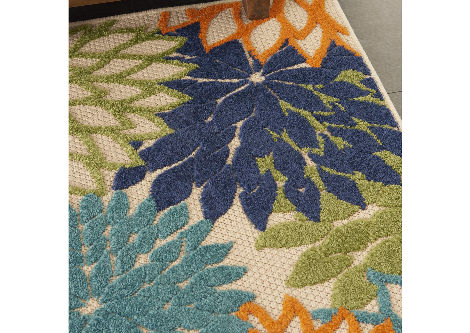 Nourison Aloha ALH05 Multicolor 3'x4' Indoor-outdoor Area Rug,Nourison