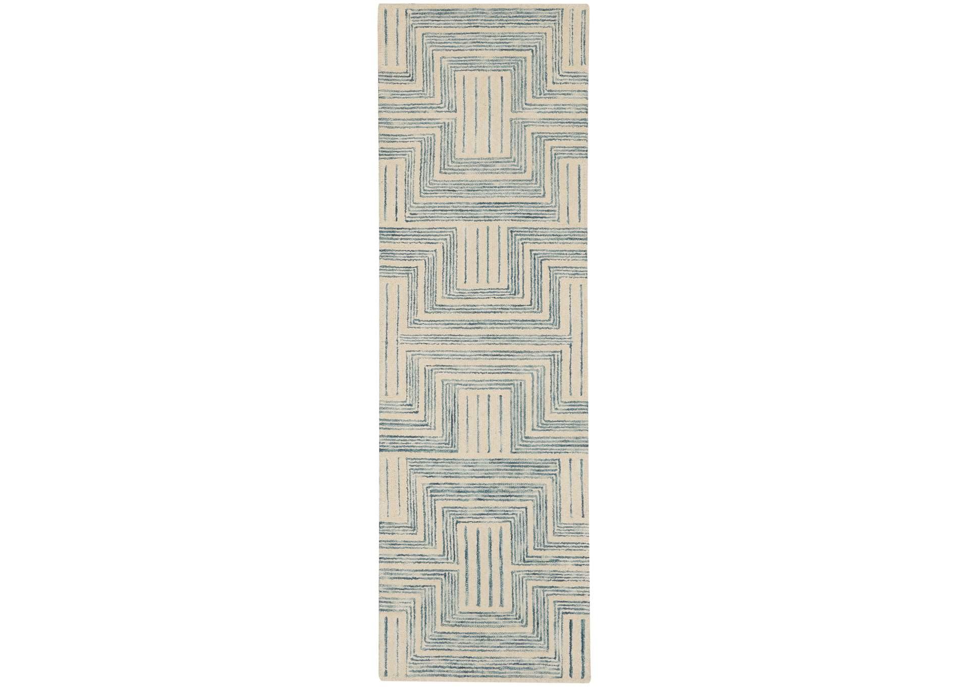 Nourison Interlock 8' Runner Area Rug,Nourison