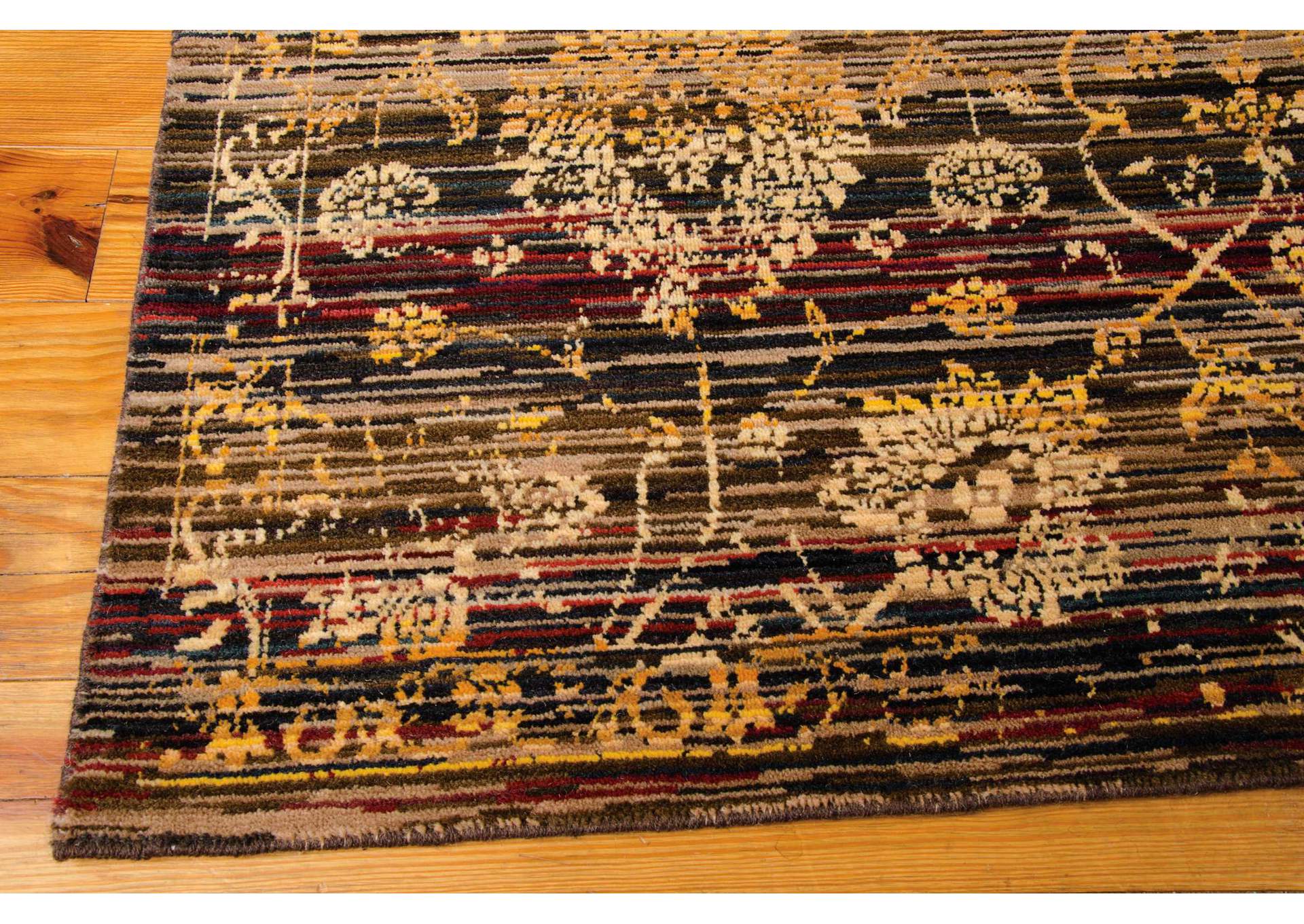 Nourison Rhapsody RH007 Black 5'x8' Area Rug,Nourison