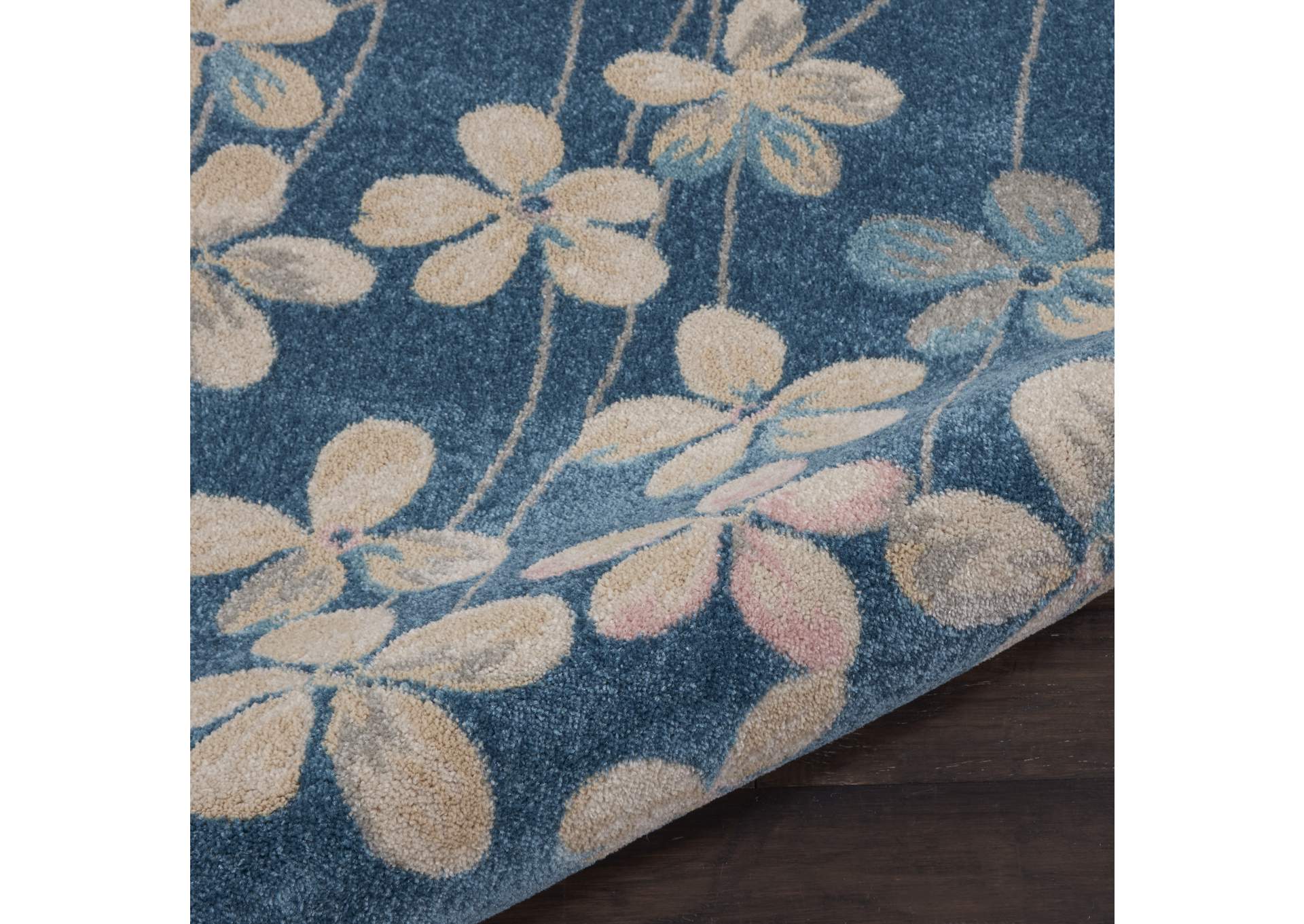 Nourison Tranquil TRA04 Turquoise Blue 8'x10' Large Rug,Nourison
