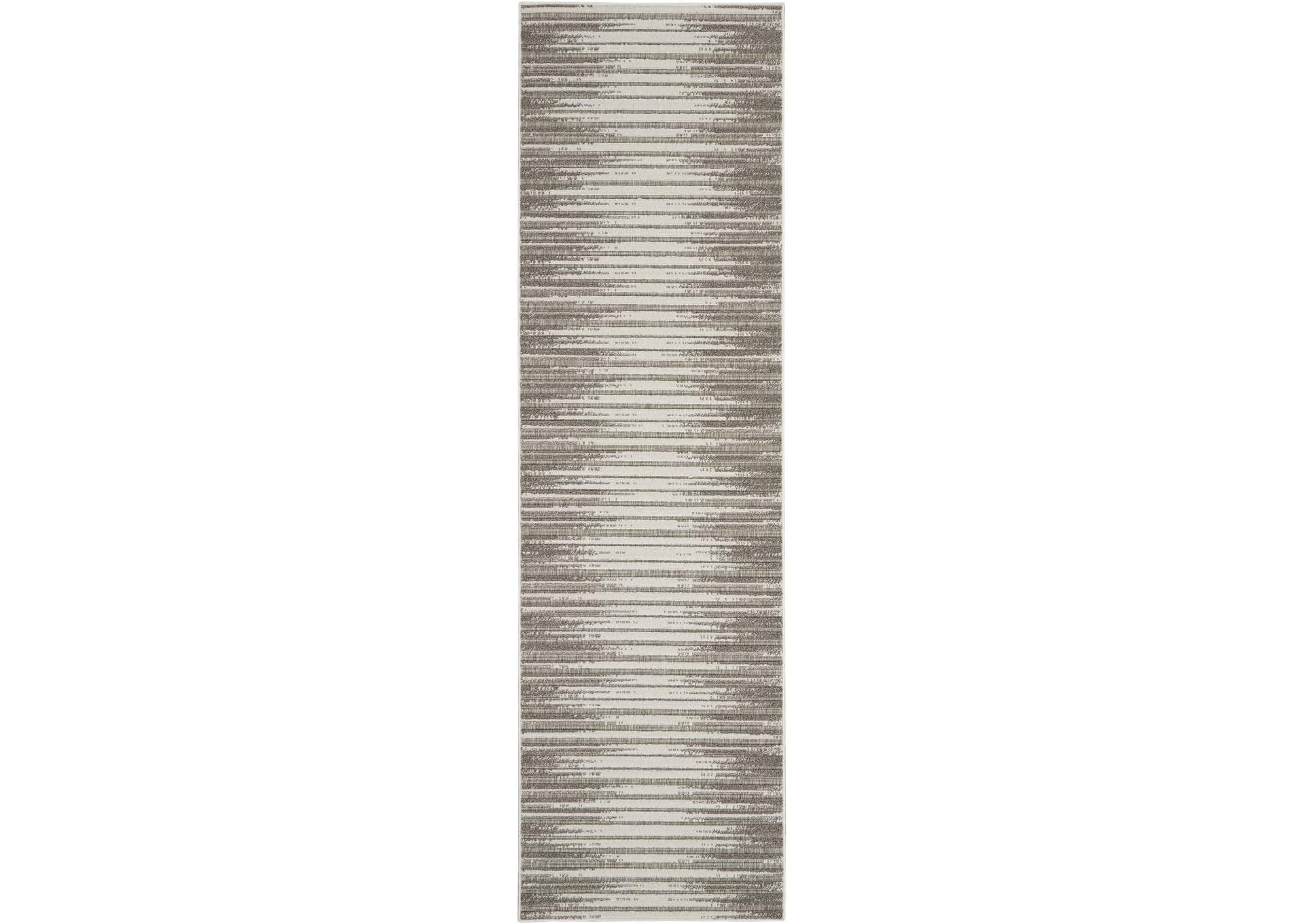 Nourison Key Largo 8' Runner Light Grey Area Rug,Nourison