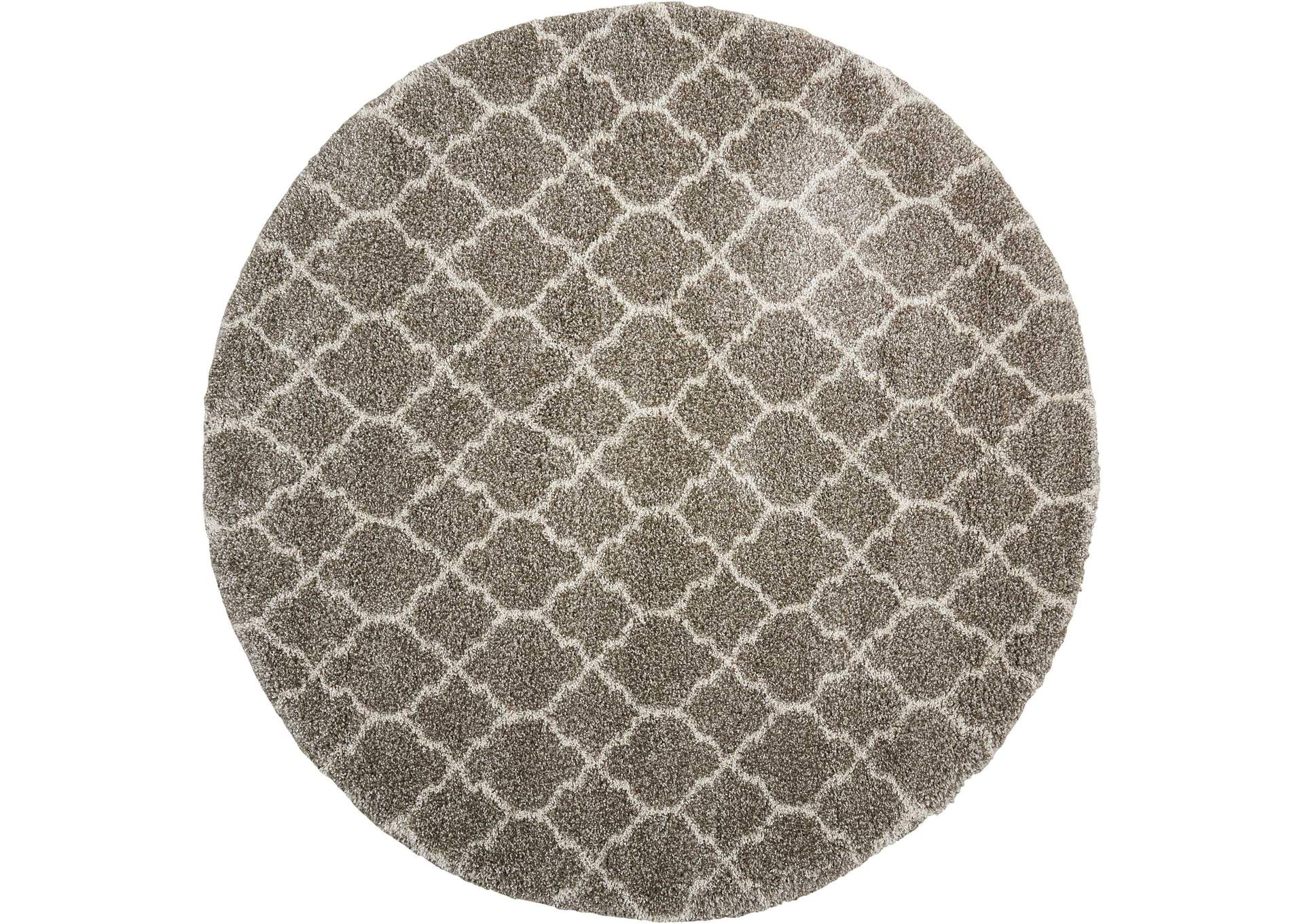 Nourison Amore AMOR2 Beige 8' Round Rug,Nourison