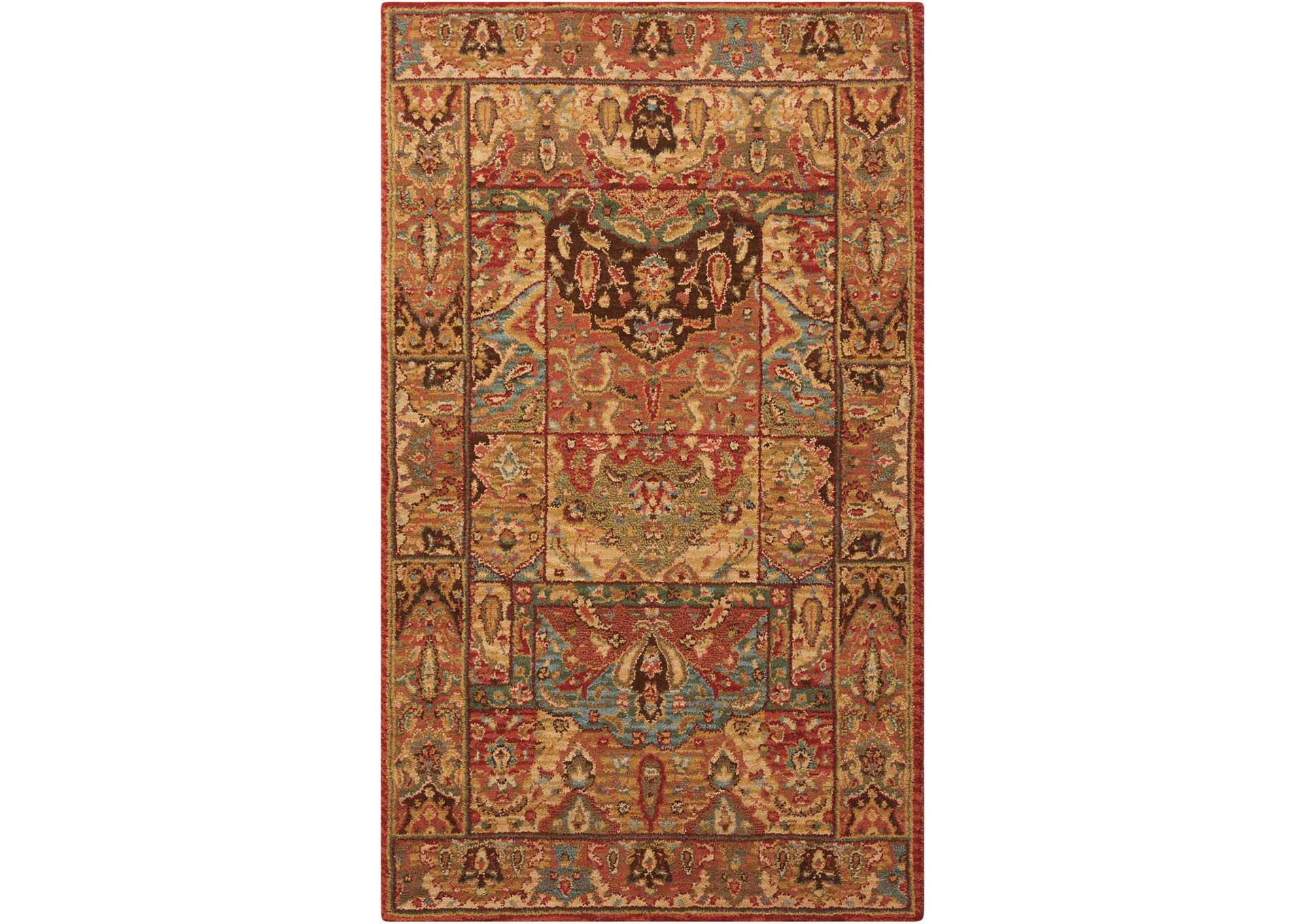 Nourison Living Treasures LI02 Multicolor 3'x5' Area Rug,Nourison
