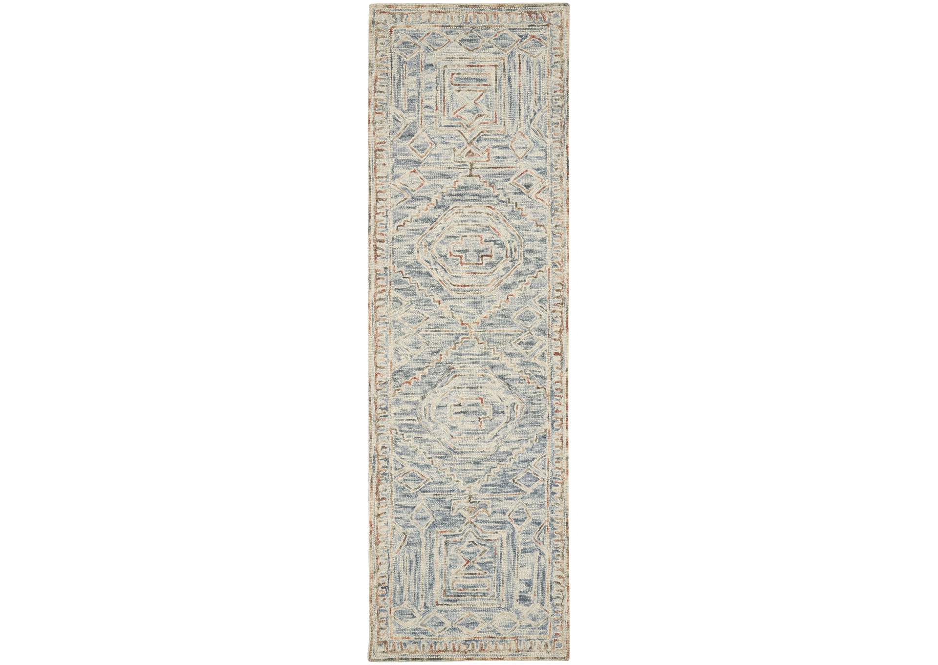 Nourison Interlock 8' Runner Area Rug,Nourison