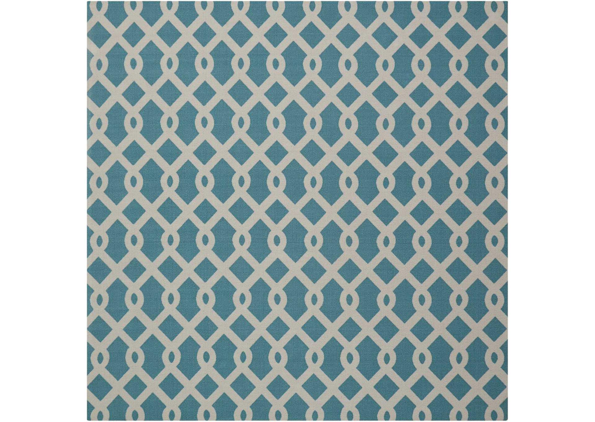Waverly Sun N Shade SND20 Blue 9' Square Rug,Nourison